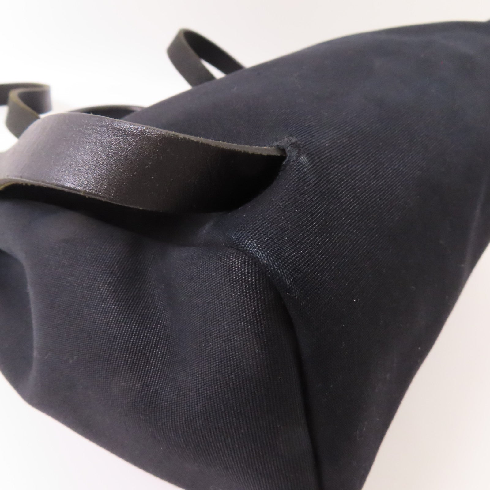 HERMES 帆布Herbag Backpack銀扣背包/手挽袋