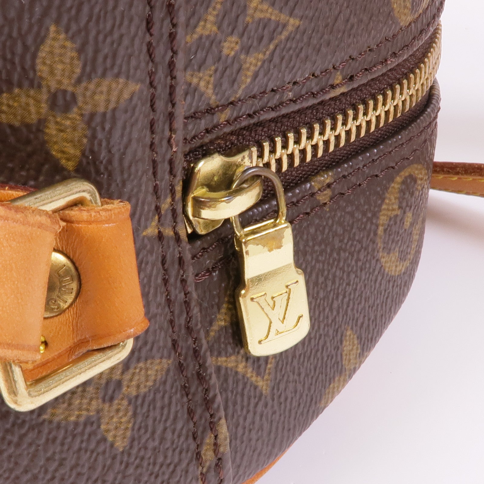 LOUIS VUITTON Monogram Blois金扣肩背袋棕色