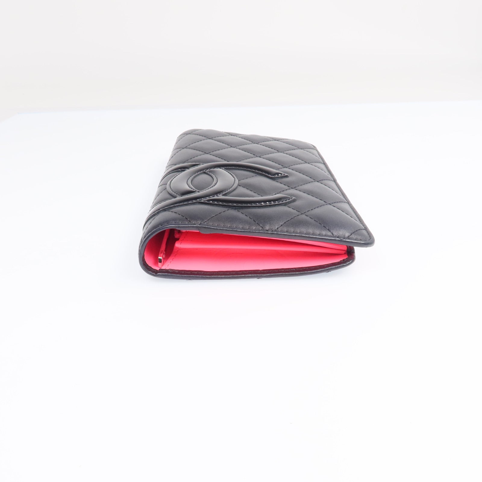 CHANEL 牛皮皮革Cambon Long Wallet銀扣長錢包