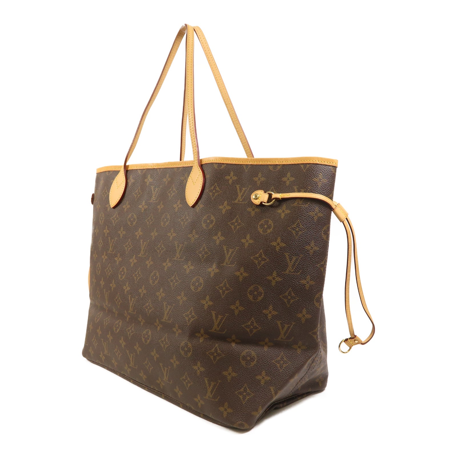 LOUIS VUITTON Monogram Neverfull GM金扣手挽袋