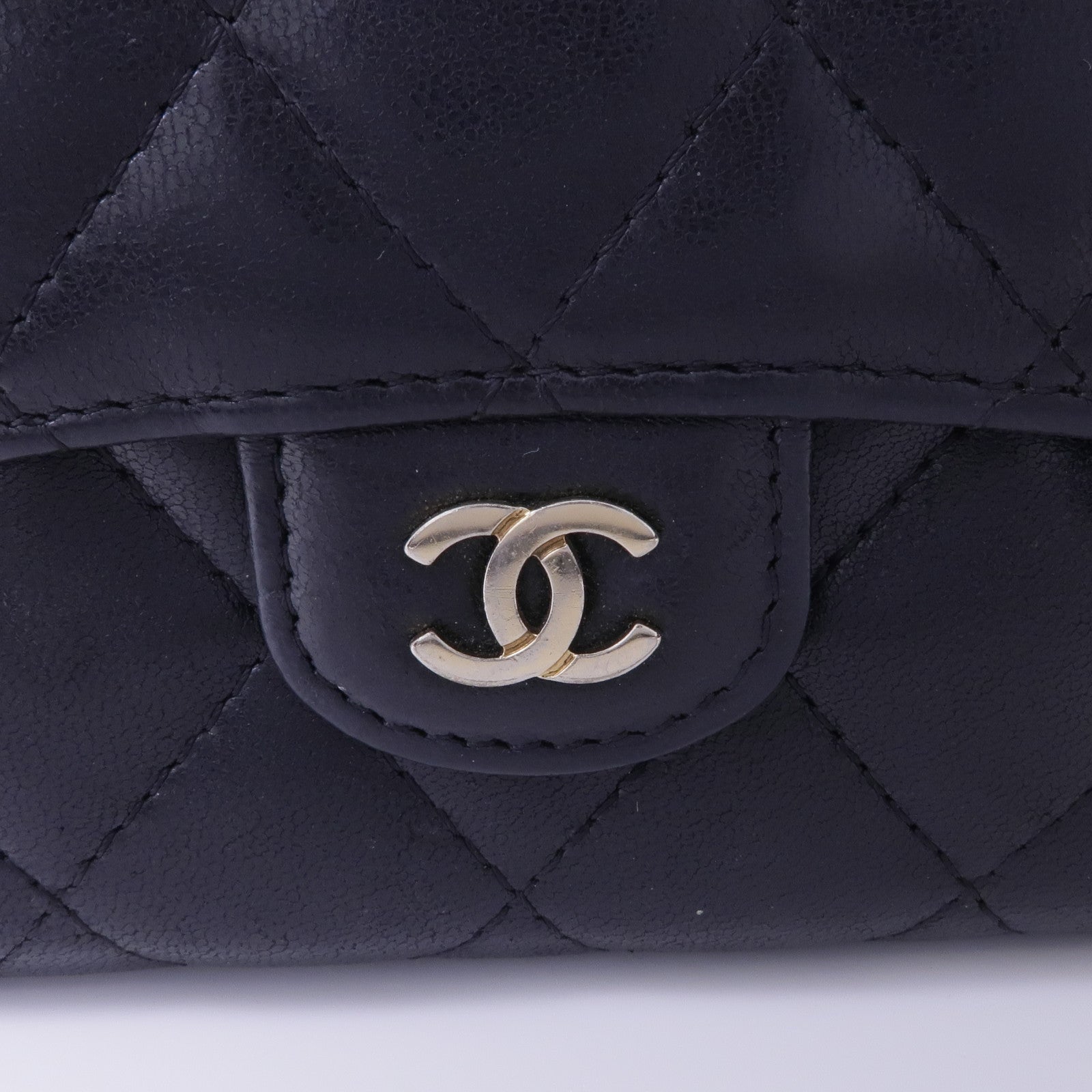 CHANEL 羊皮皮革Card Case金扣卡片套