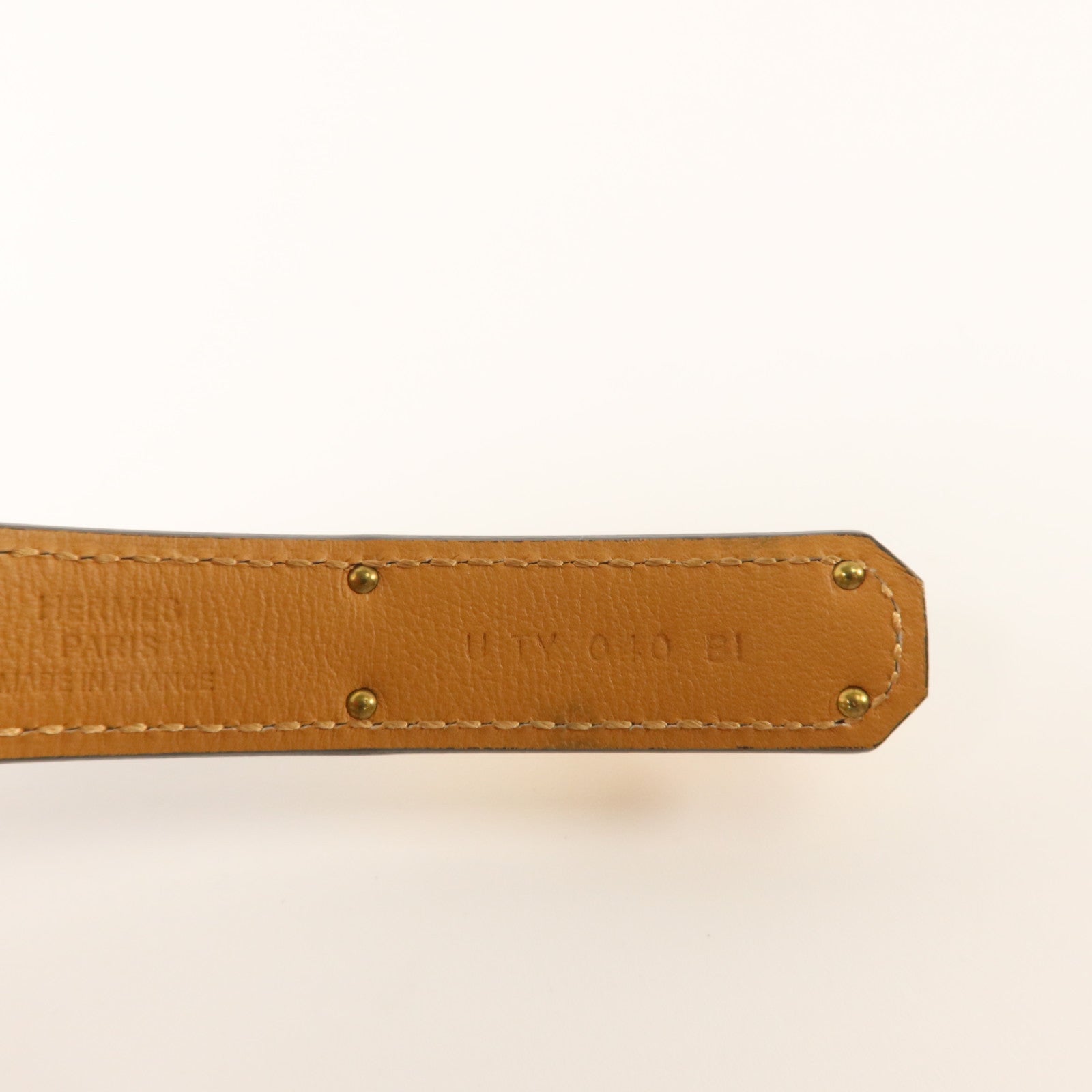 HERMES Epsom皮革Kelly 18 Belt金扣皮帶Etoupe
