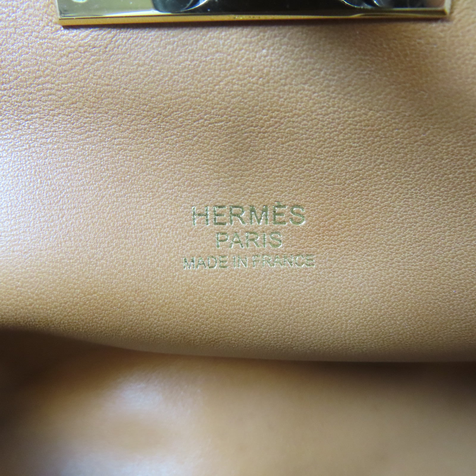HERMES Evercolor皮革Toolbox 20金扣手挽肩背兩用袋Gold/金色/啡色