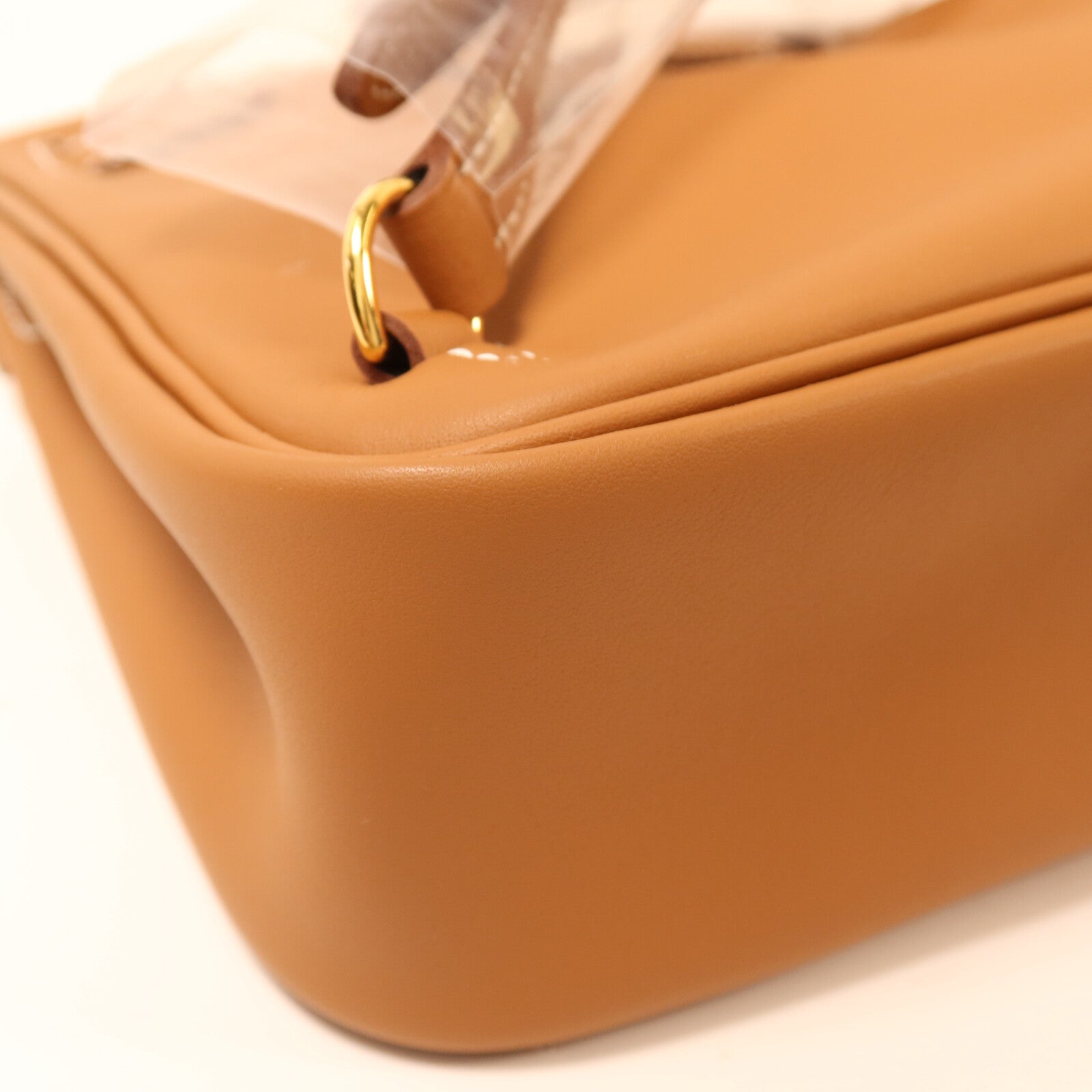 HERMES 【激減優惠】Swift皮革Kelly Jump金扣背包Gold