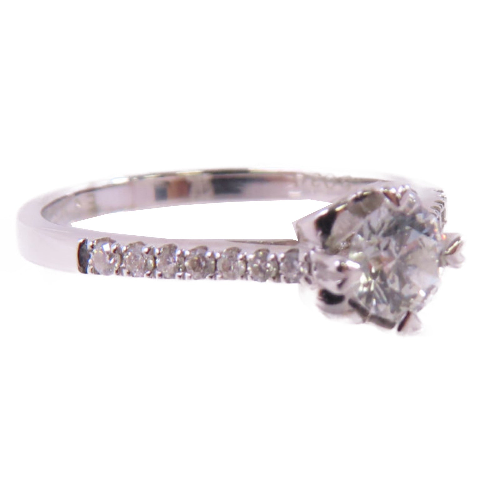 JEWELRY 18K白金/0.30ct鑽石Diamond Ring戒指US#6.5