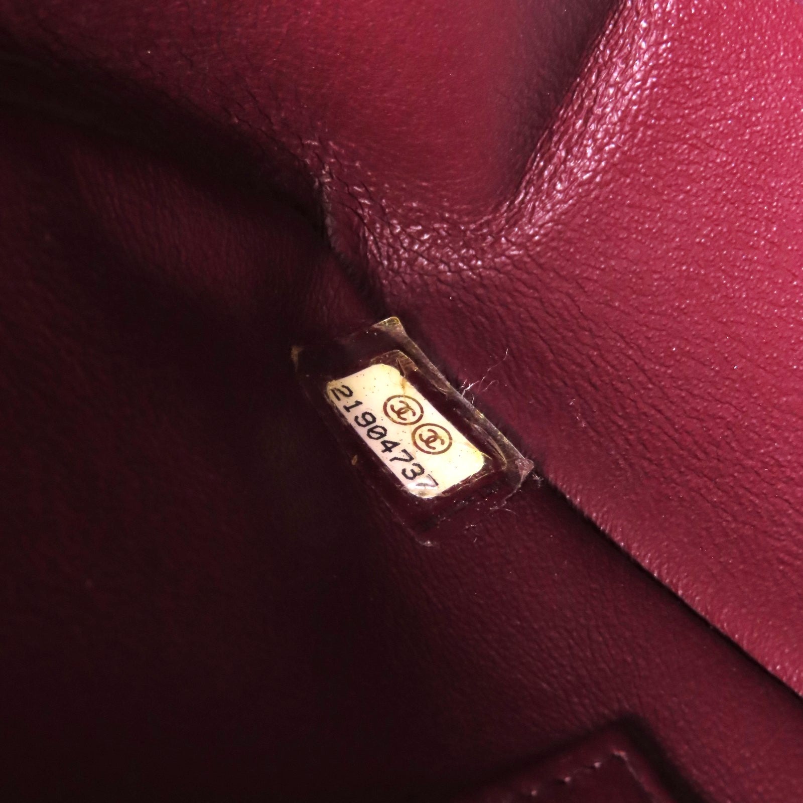 CHANEL 斜紋牛皮皮革Chain Shoulder金扣鏈帶肩背袋黑色