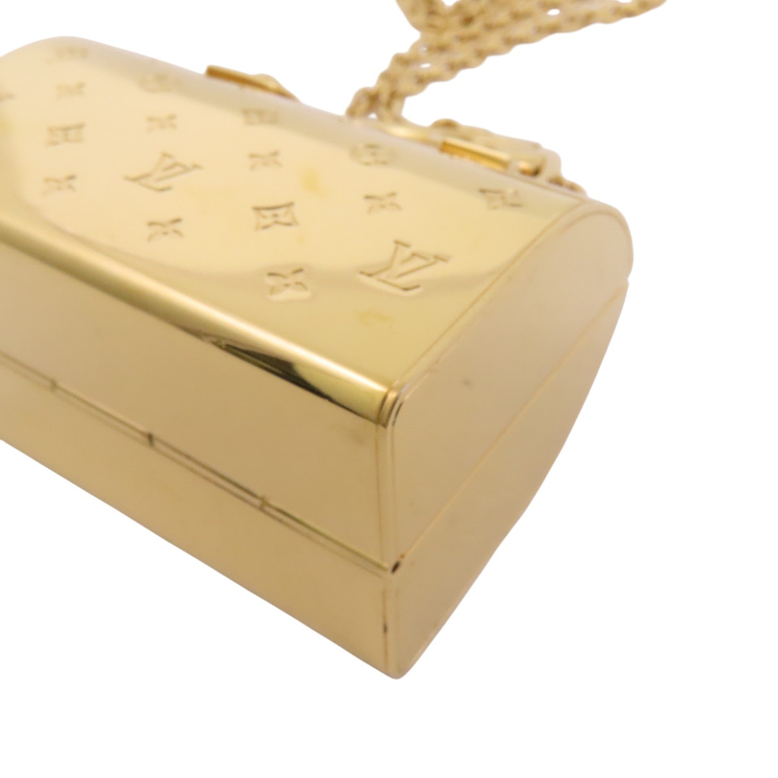 LOUIS VUITTON 金屬Speedy Charm Bag金扣鏈帶掛飾