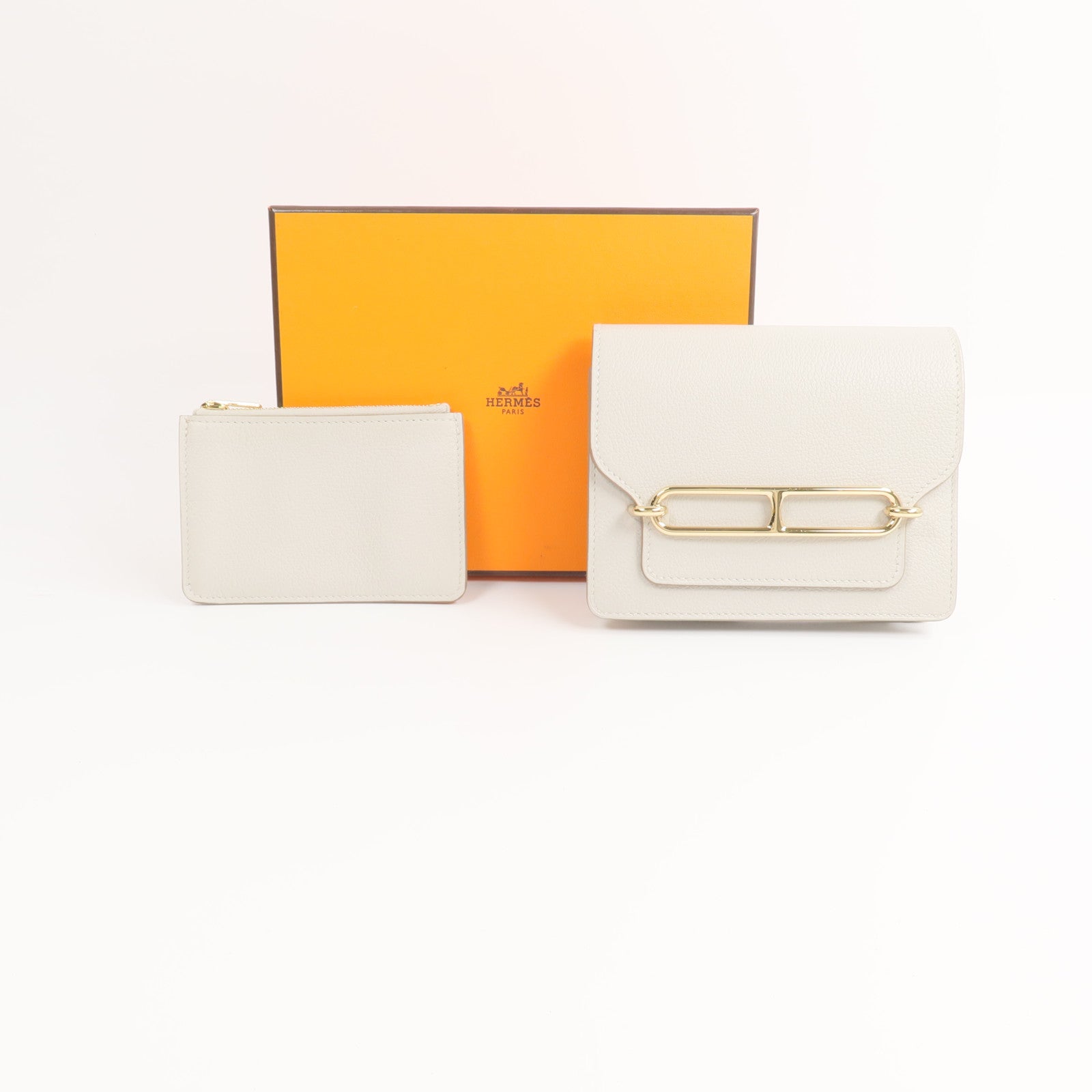 HERMES Evercolor皮革Roulis Slim手拿包