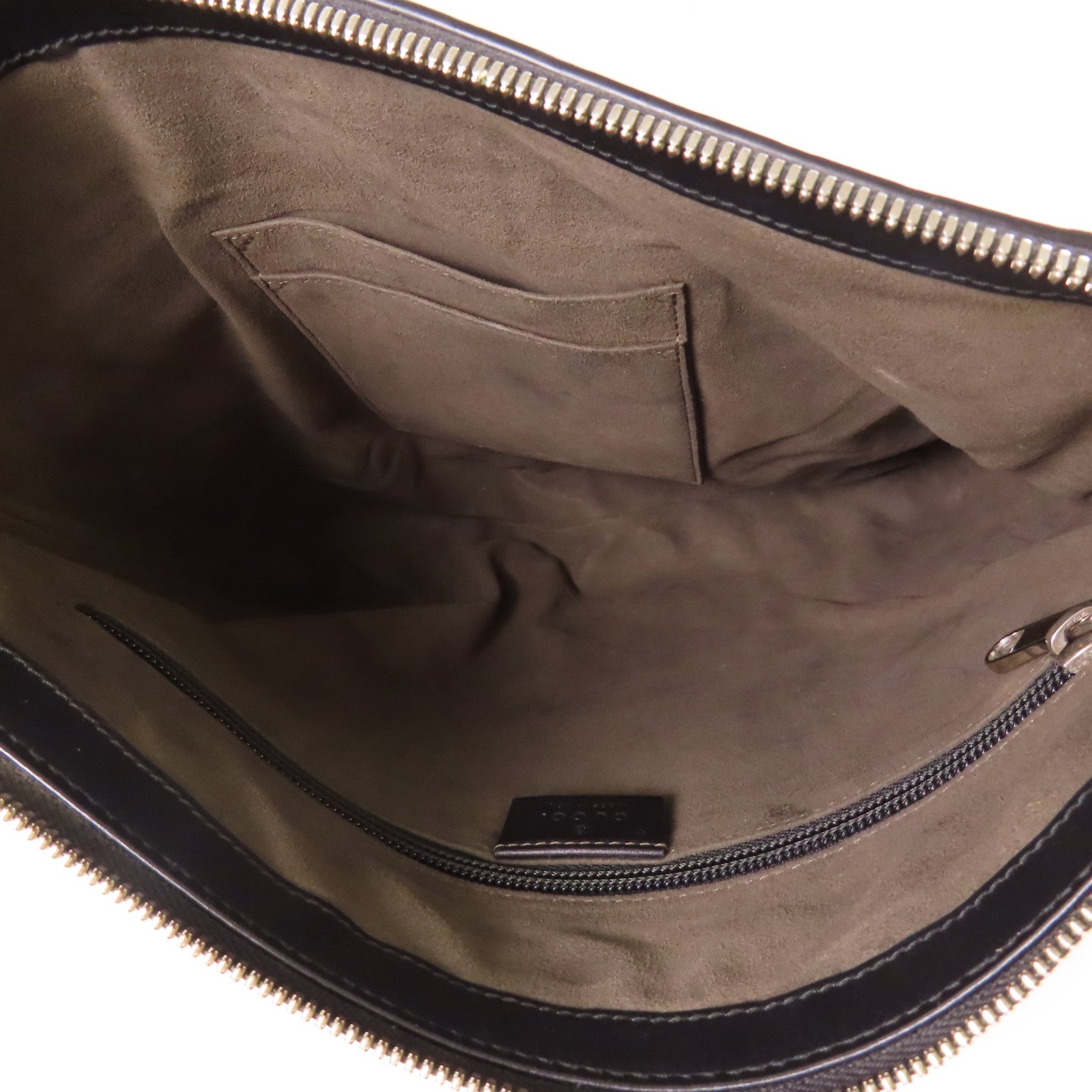 GUCCI 牛皮皮革Shoulder Bag銀扣肩背袋