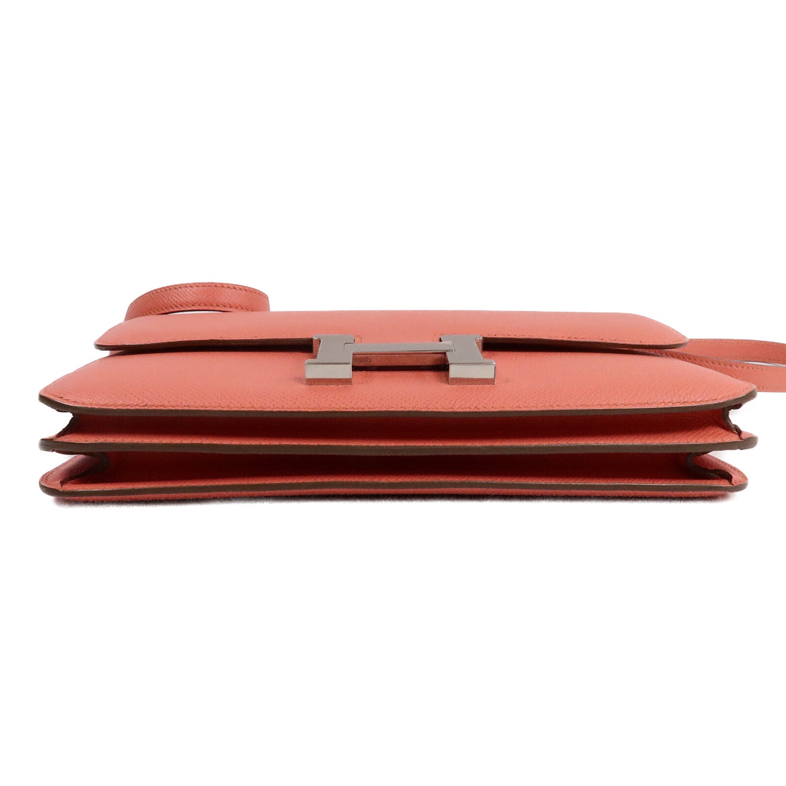 HERMES Epsom皮革Constance Elan肩背袋Crevette