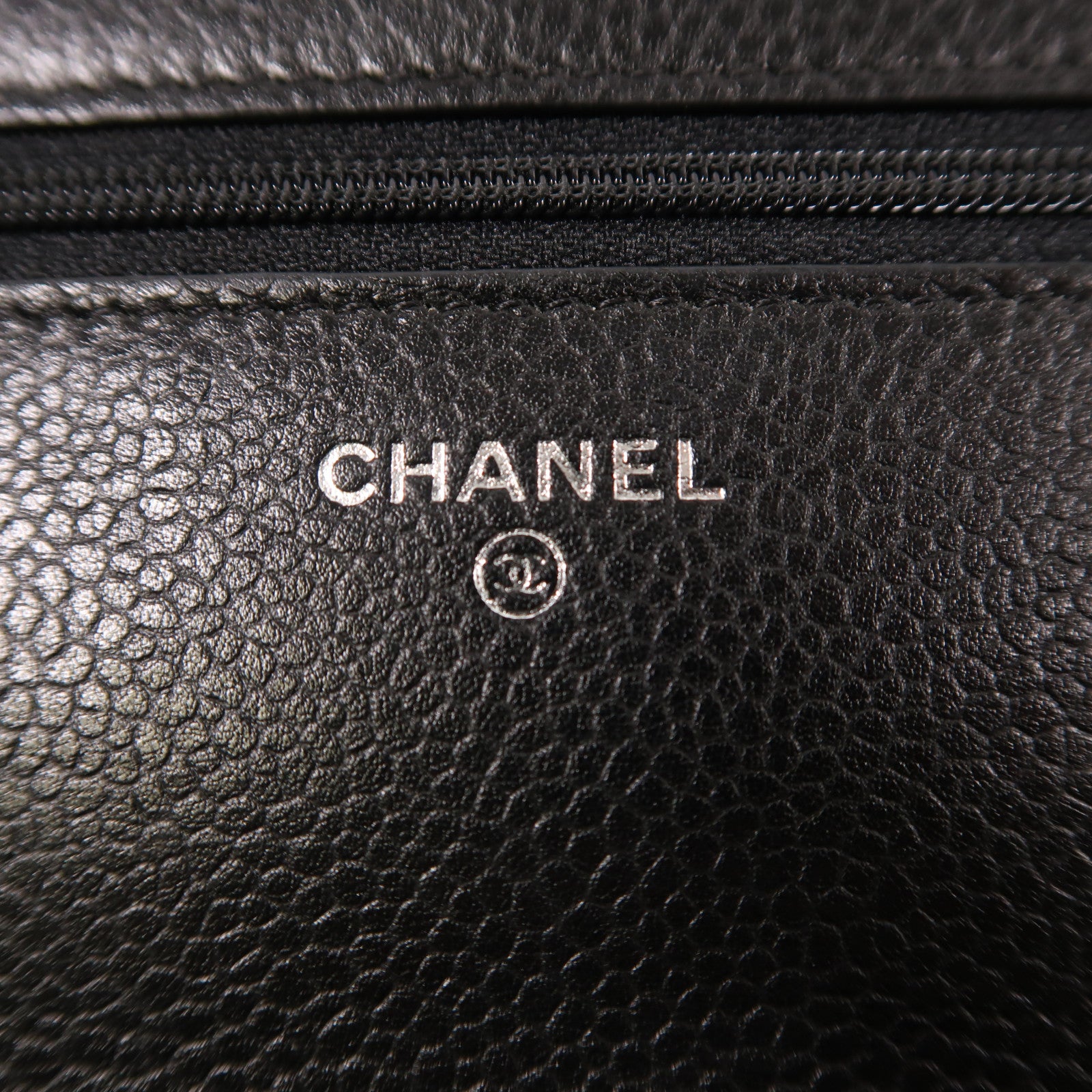 CHANEL 牛皮皮革WOC Wallet On Chain銀扣鏈帶肩背袋