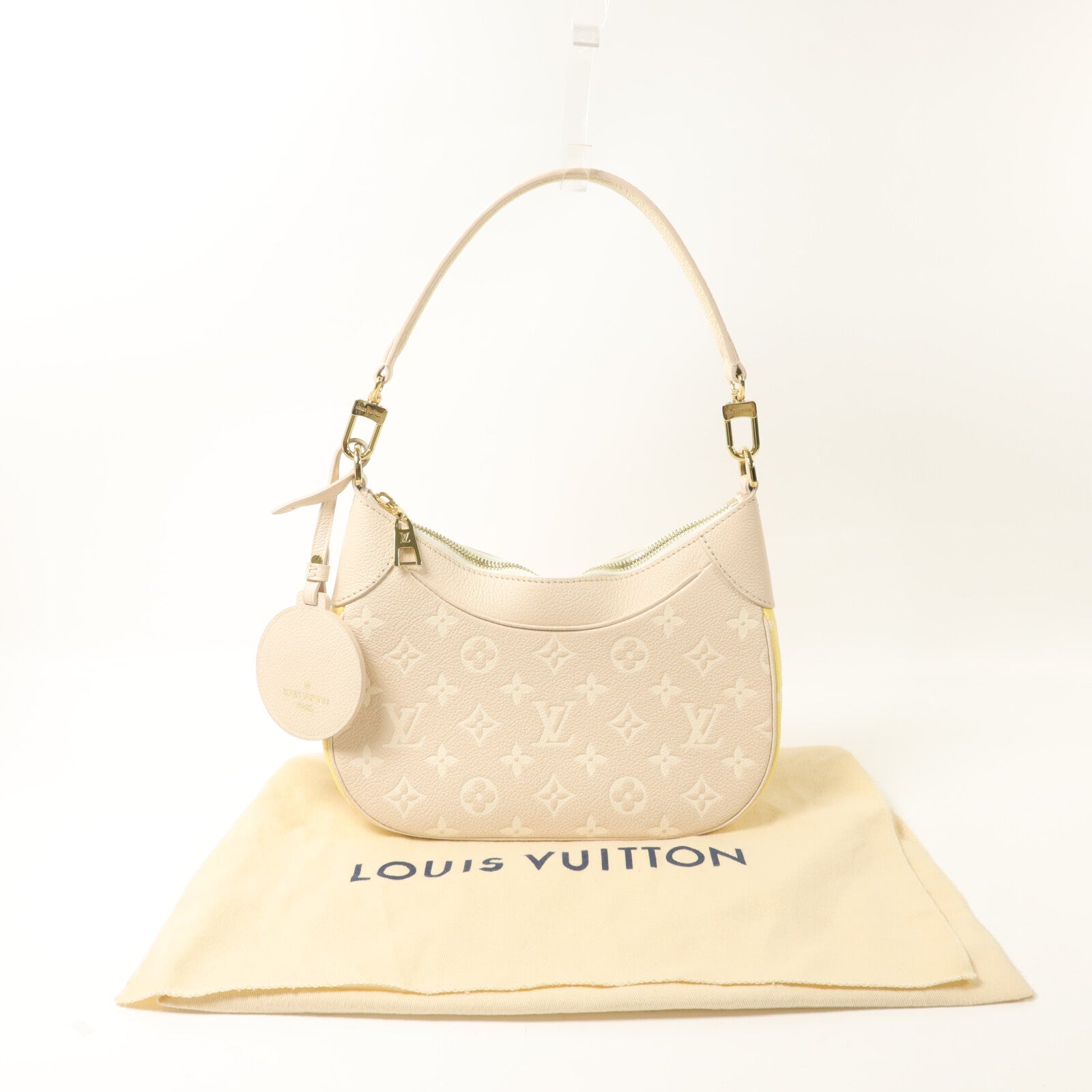 LOUIS VUITTON Monogram Empreinte Bagatelle MM手挽肩背兩用袋