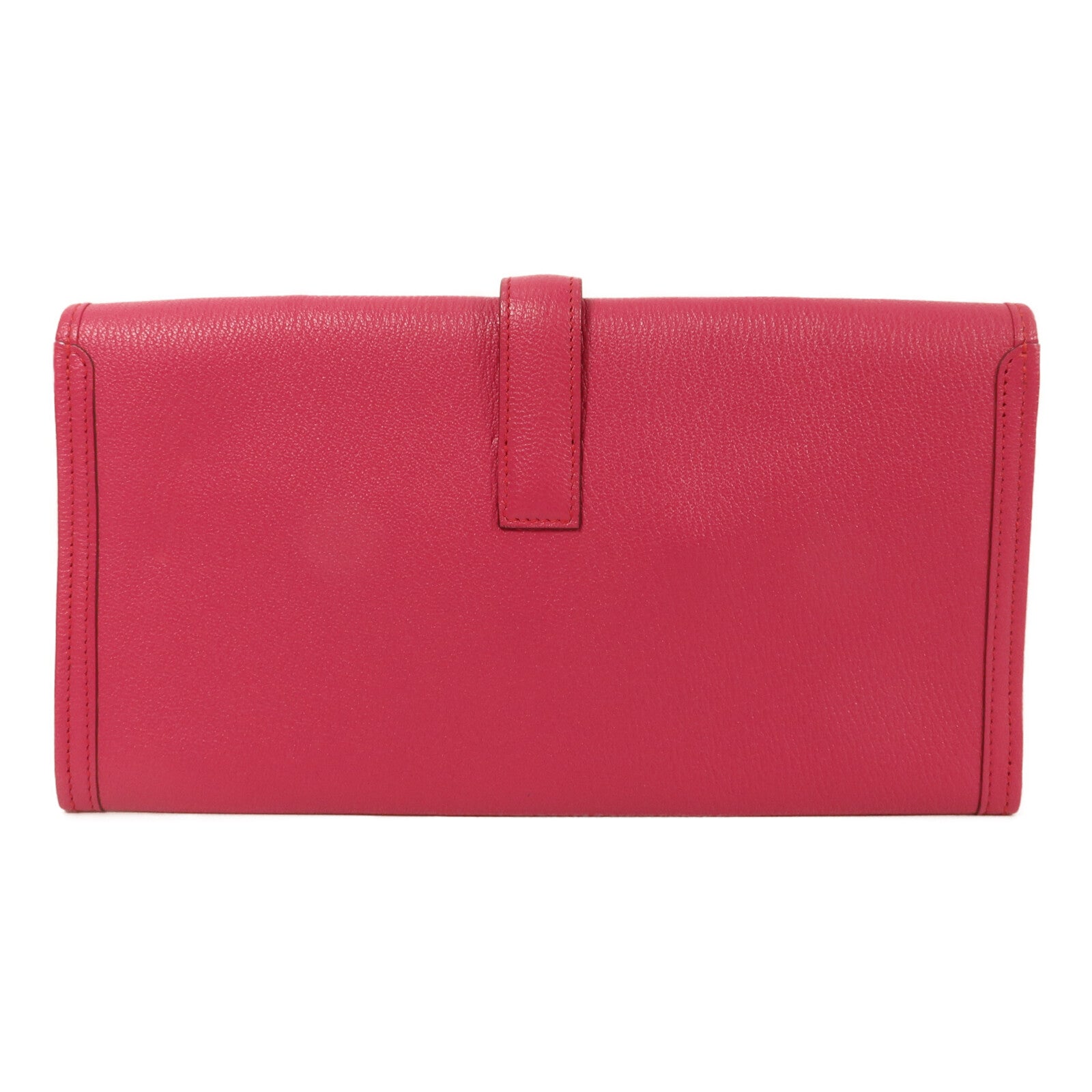 HERMES Chevre皮革Jige Elan 29手拿包Rose Pourpre