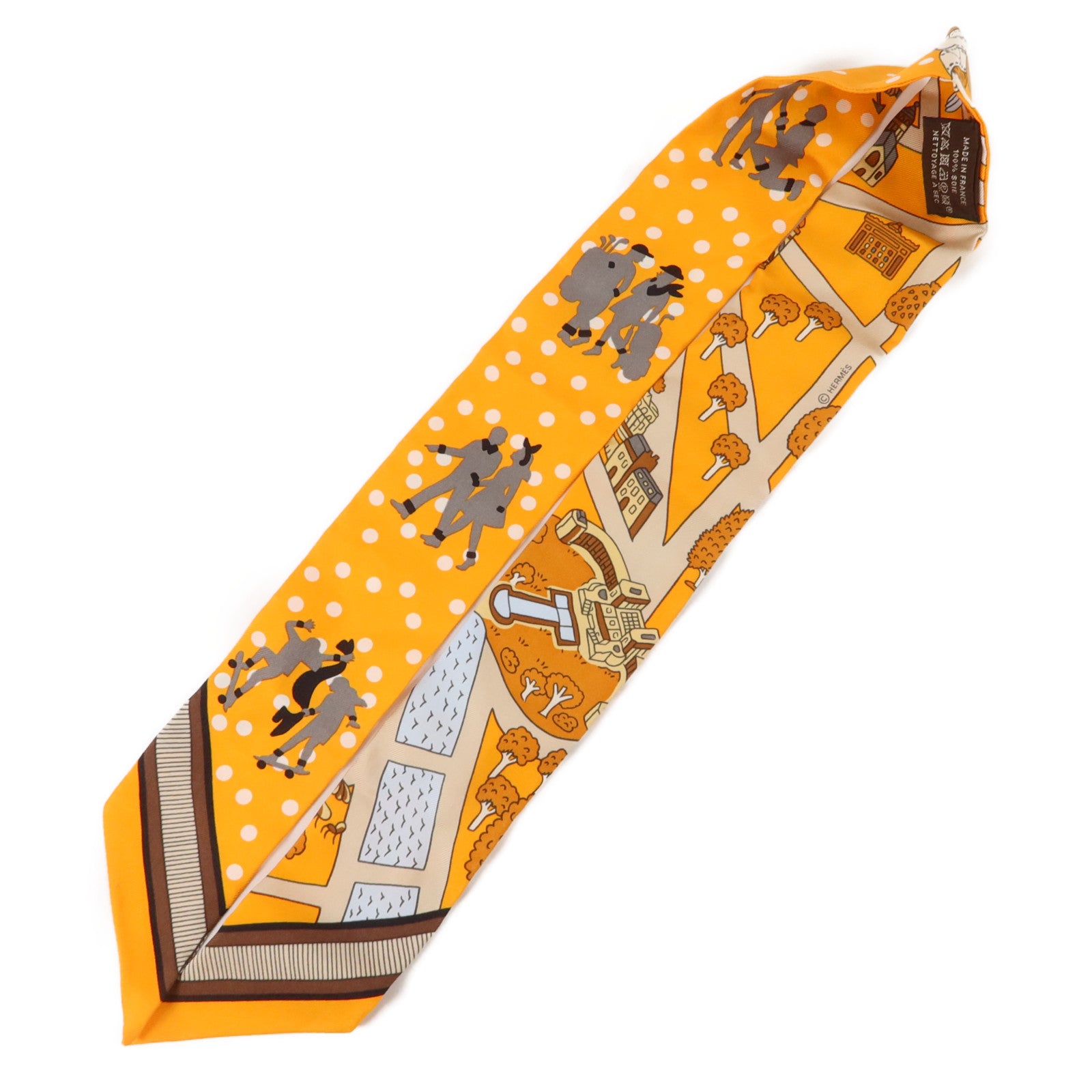 HERMES 絲質Twilly絲巾