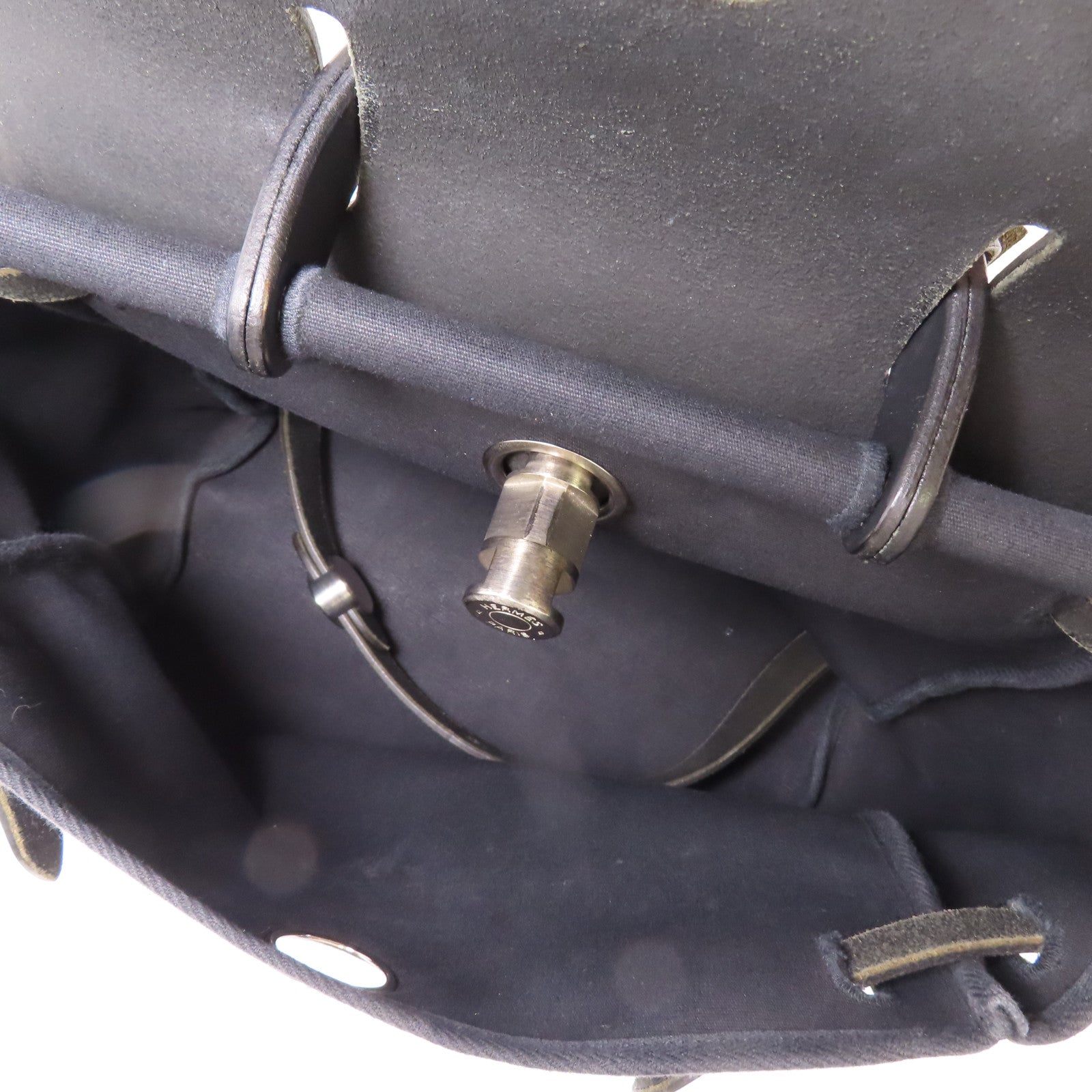 HERMES 帆布Herbag Backpack銀扣背包/手挽袋