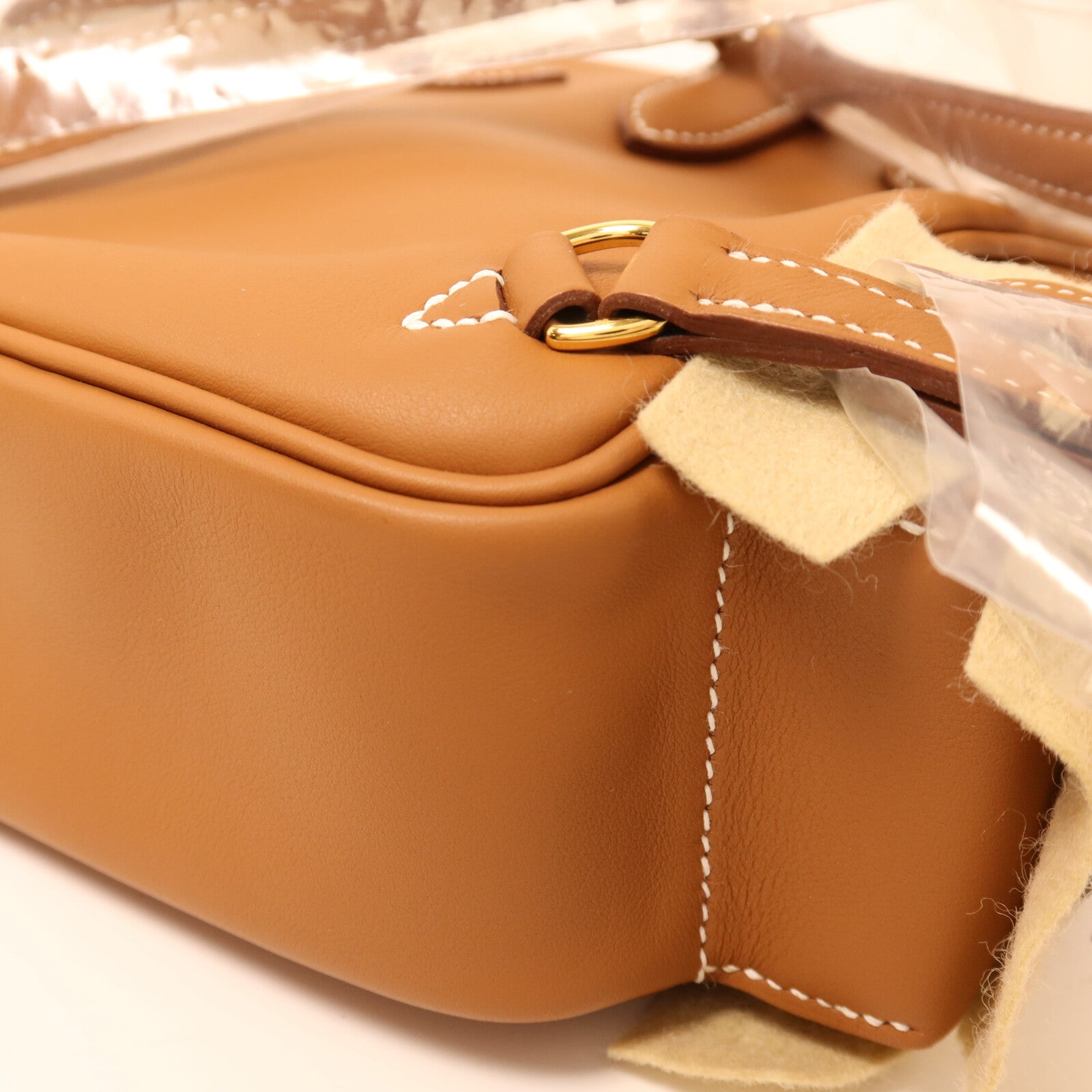 HERMES 【激減優惠】Swift皮革Kelly Jump金扣背包Gold
