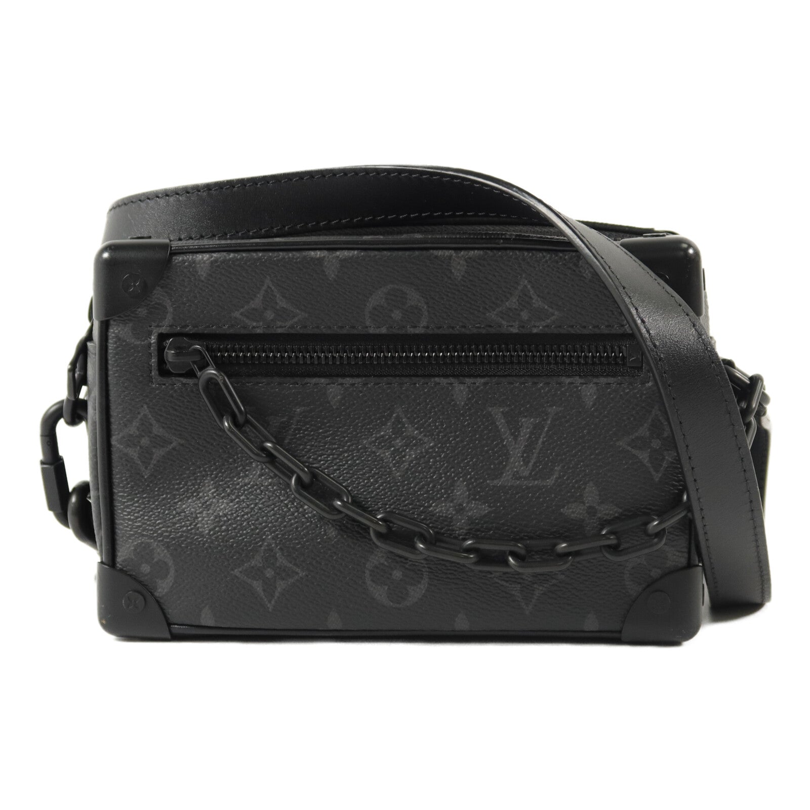 LOUIS VUITTON Monogram Eclipse Mini Soft Trunk肩背袋