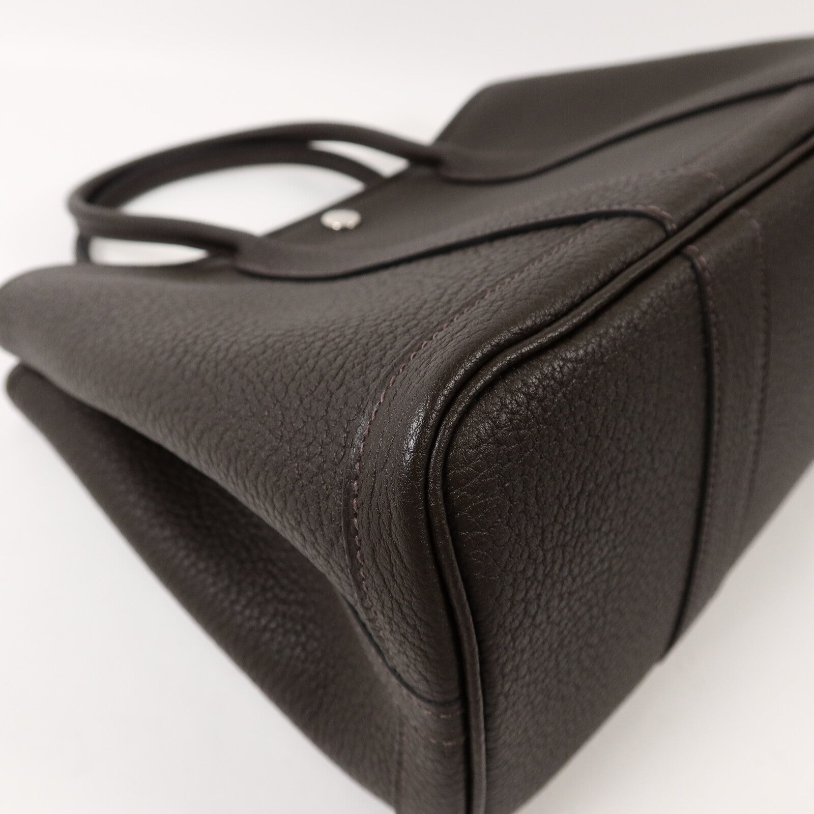 HERMES Negonda皮革Garden Party TPM手挽袋Ebene
