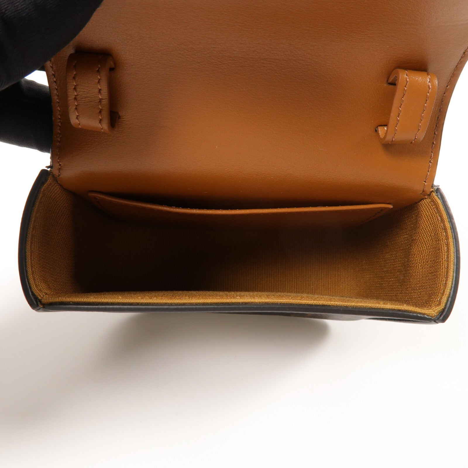 CELINE 塗層帆布/牛皮皮革Mini Claude肩背袋