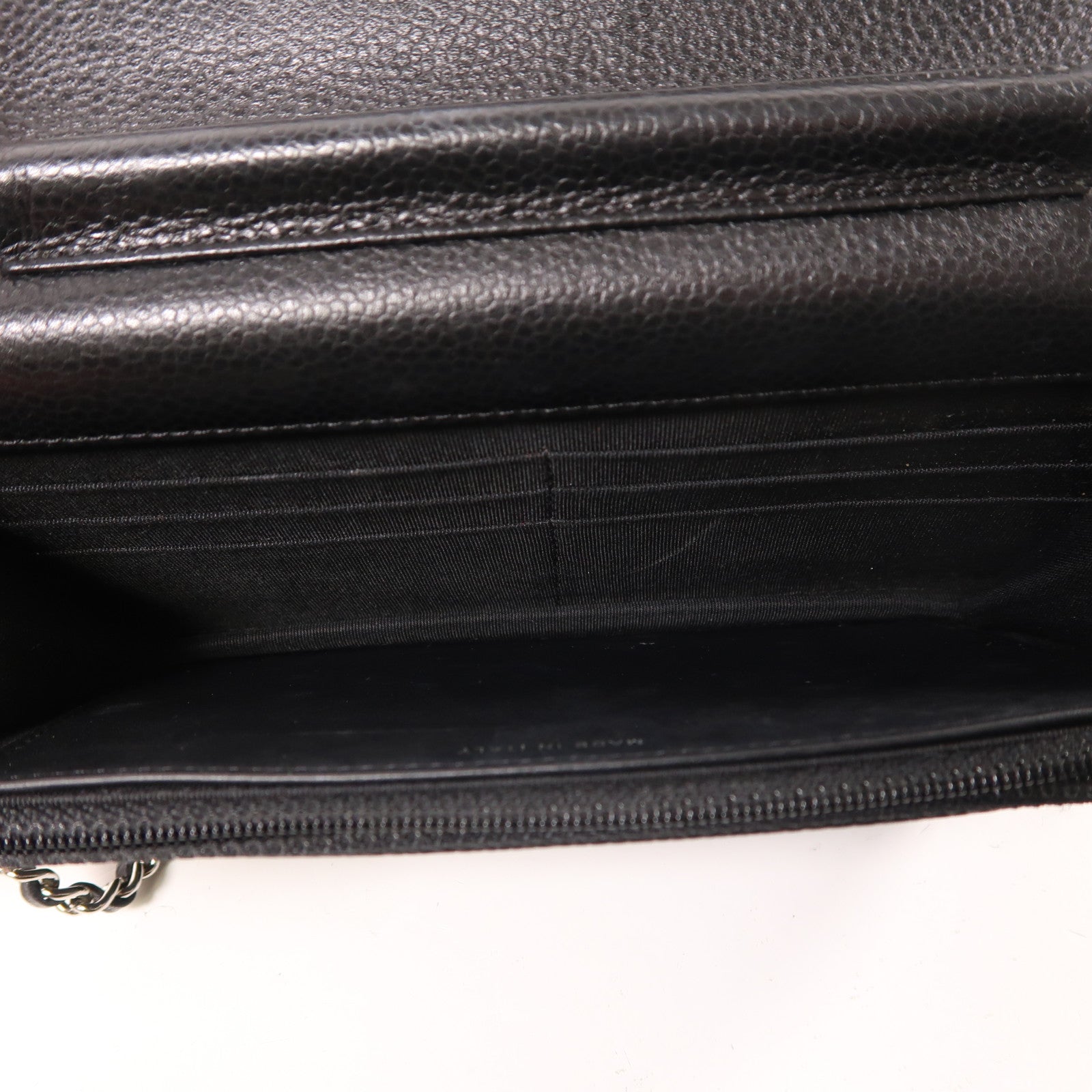 CHANEL 牛皮皮革WOC Wallet On Chain銀扣鏈帶肩背袋