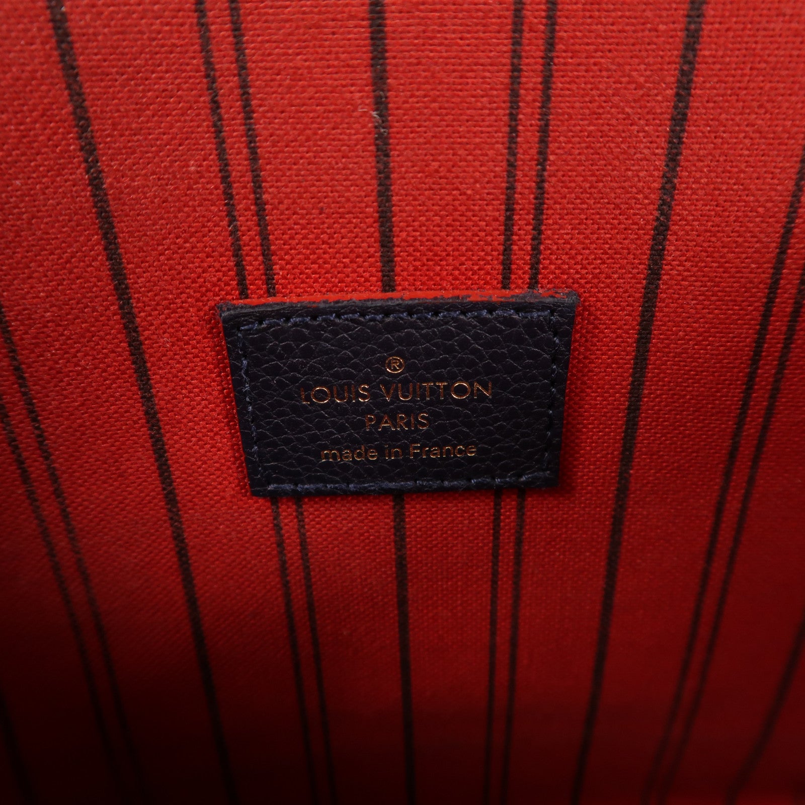 LOUIS VUITTON 【激減優惠】Monogram Empreinte Pochette Metis金扣手挽肩背兩用袋深藍色