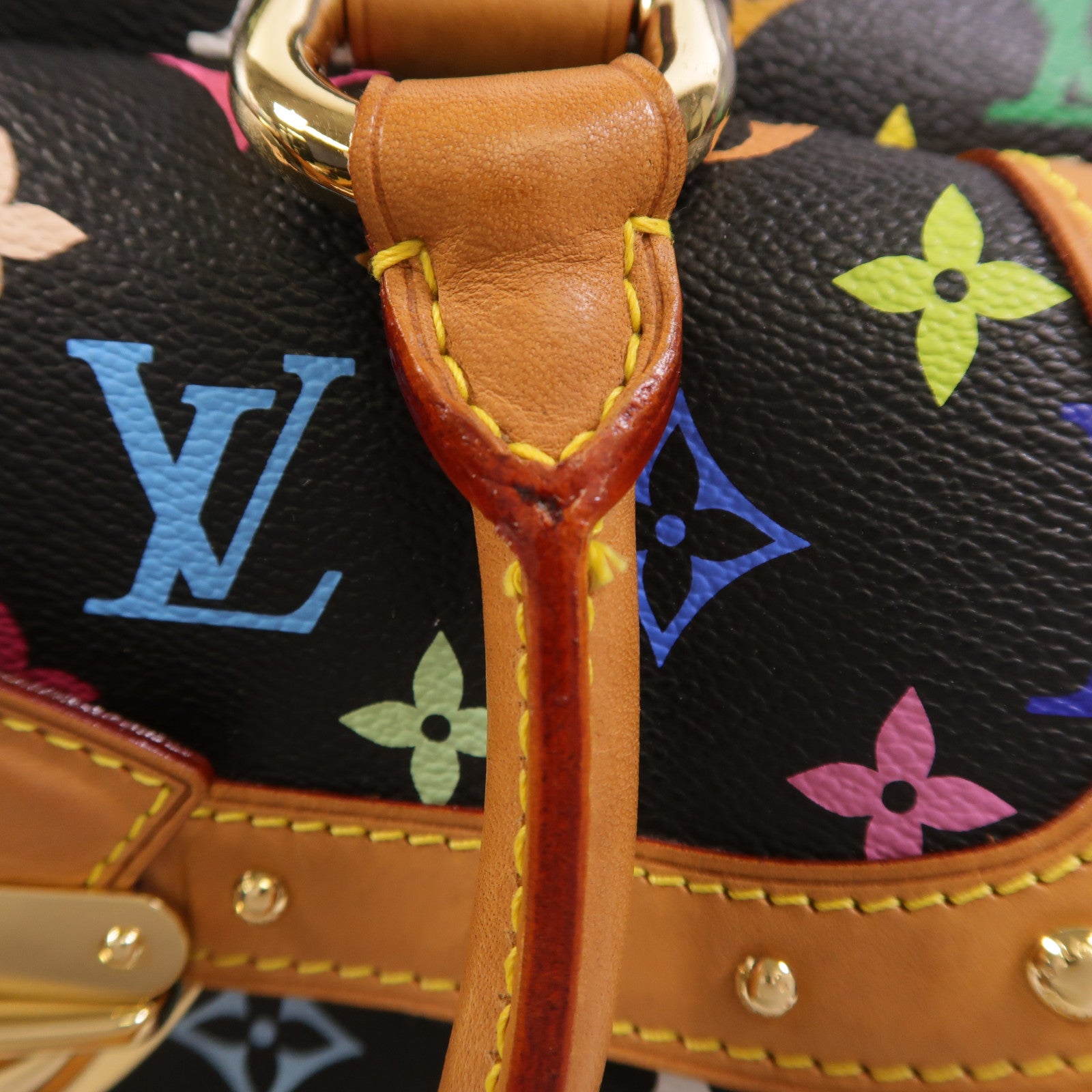 LOUIS VUITTON Monogram Multicolore Rita金扣手挽肩背兩用袋