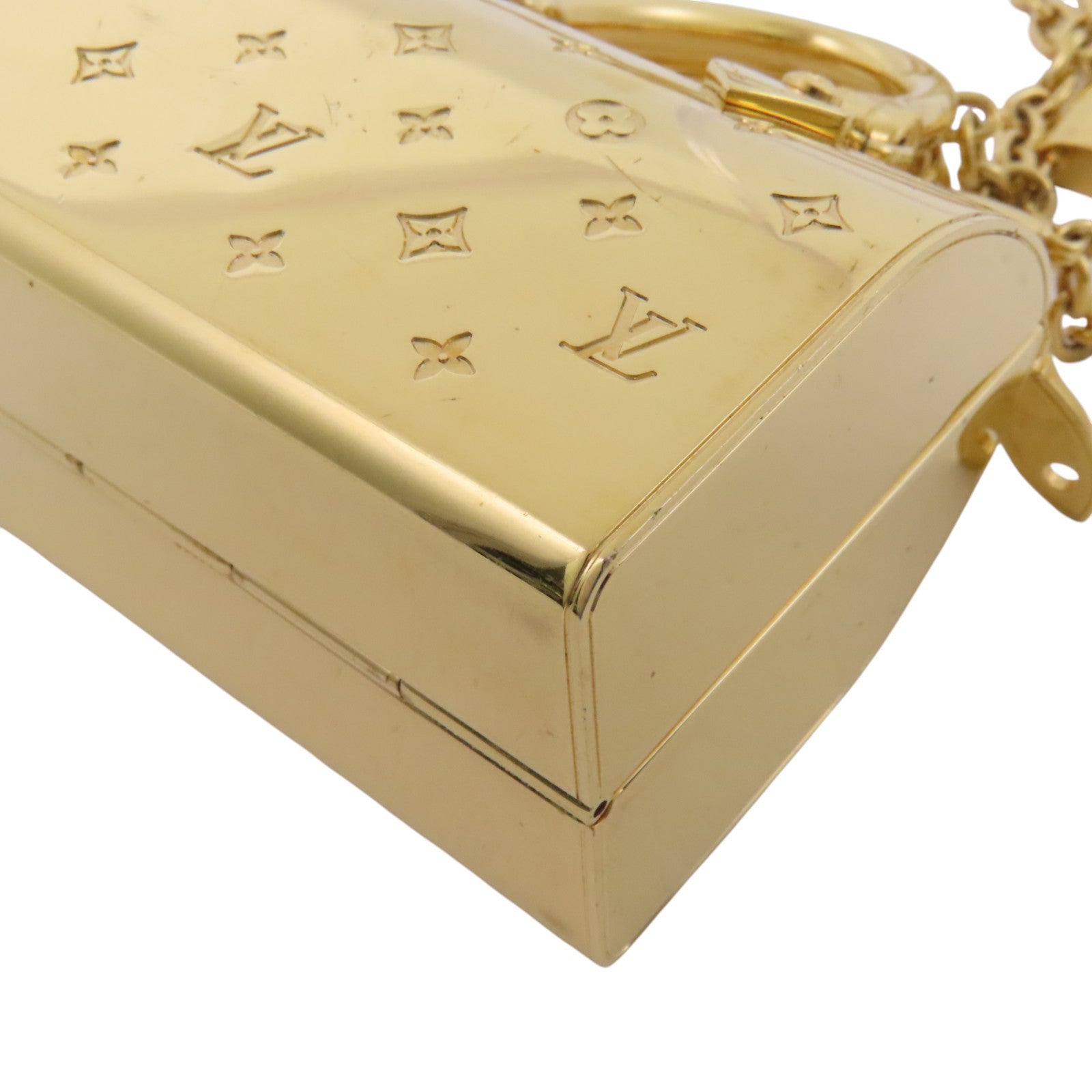 LOUIS VUITTON 金屬Speedy Charm Bag金扣鏈帶掛飾