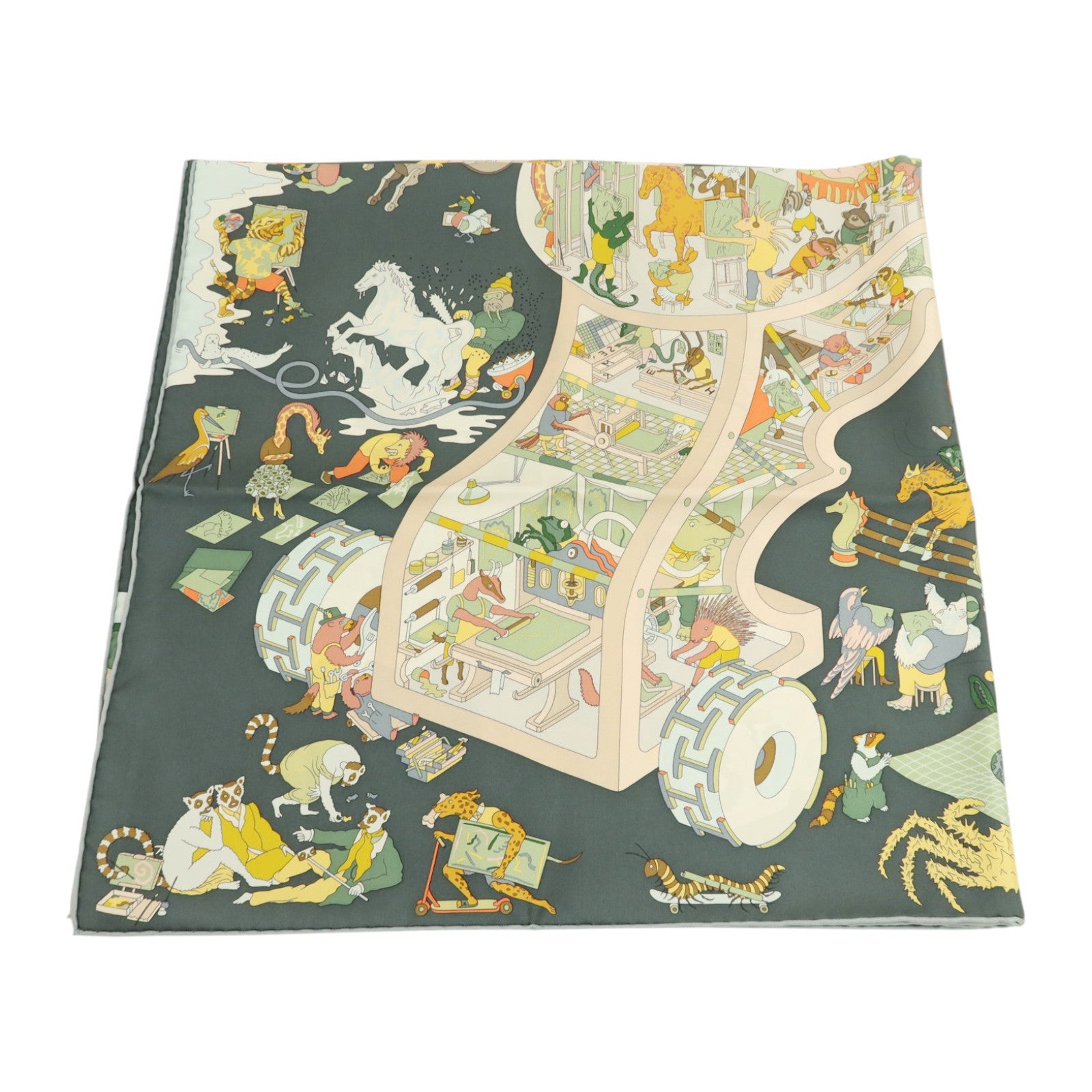 HERMES 絲質Scarf 90x90絲巾
