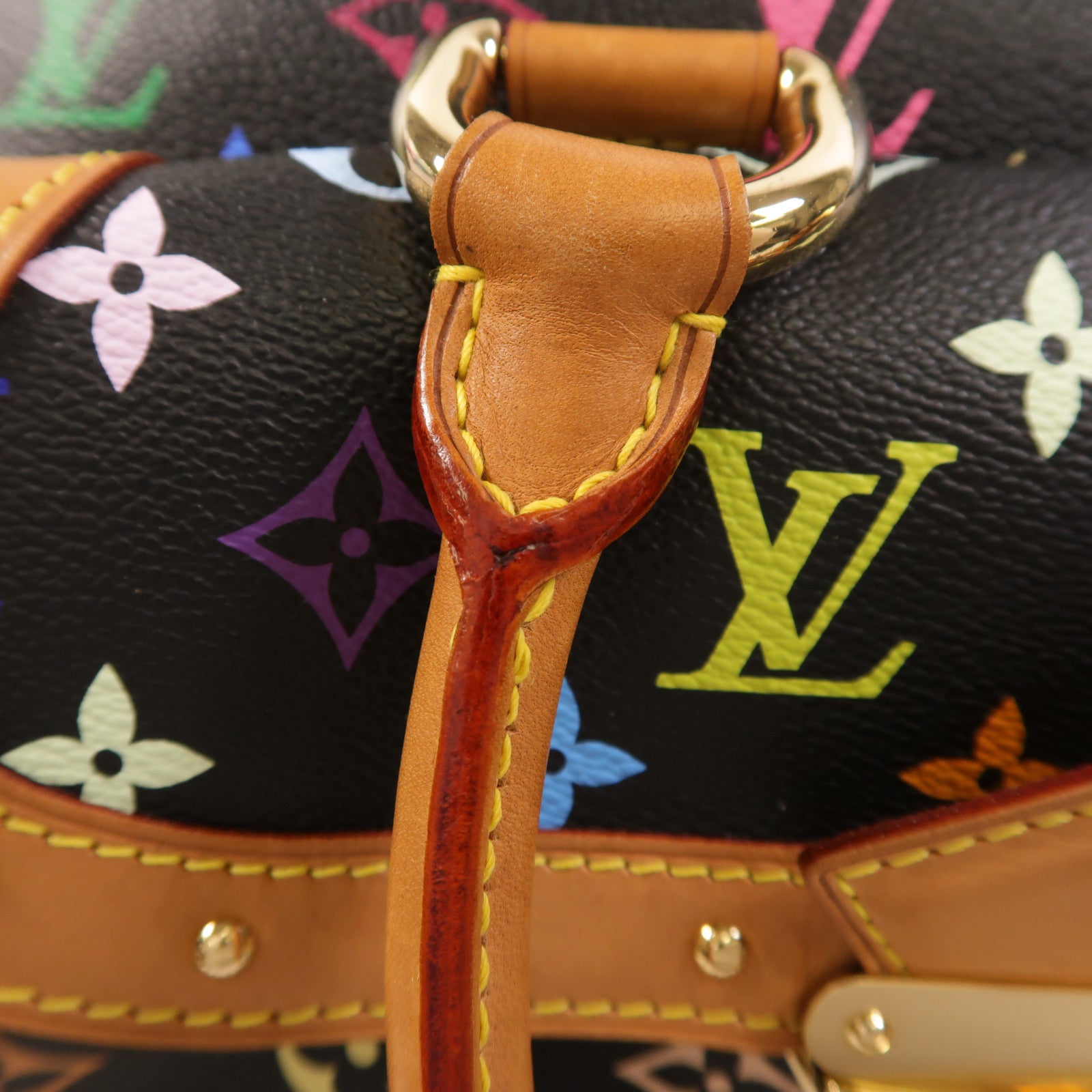 LOUIS VUITTON Monogram Multicolore Rita金扣手挽肩背兩用袋