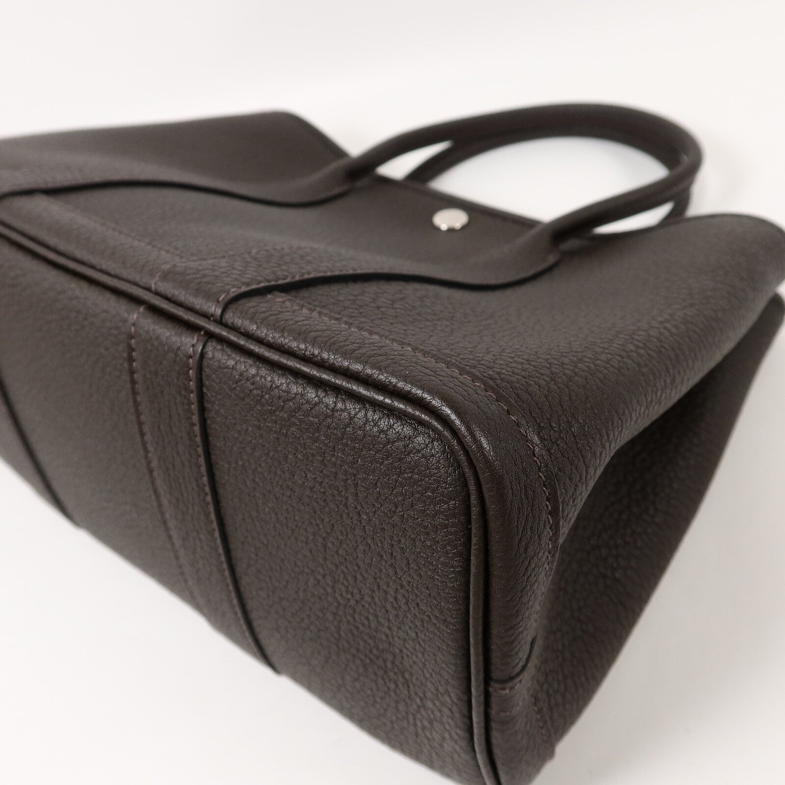 HERMES Negonda皮革Garden Party TPM手挽袋Ebene