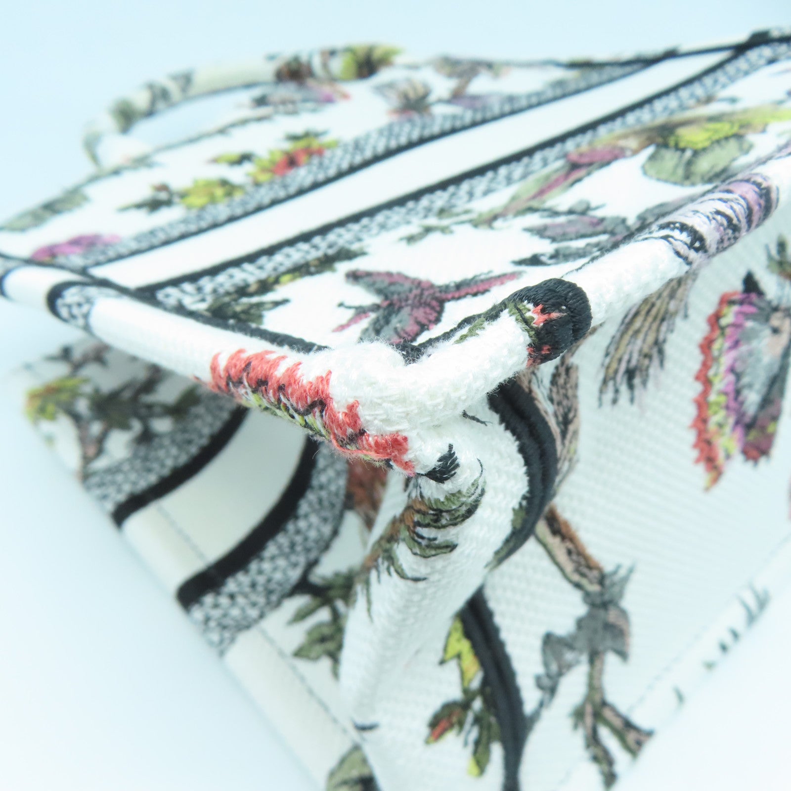 Dior 帆布Small Book Tote手挽袋白色