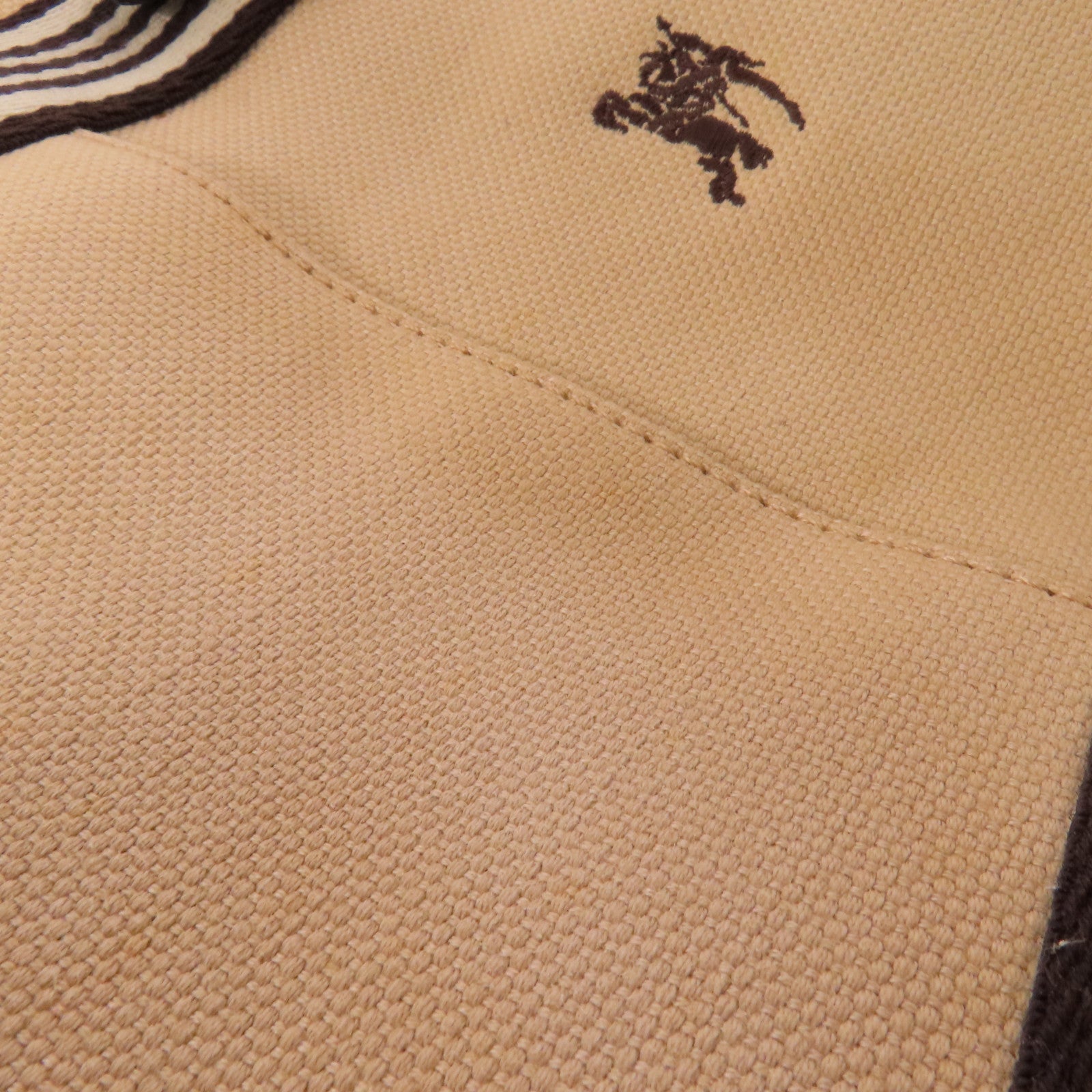 BURBERRY 帆布Shoulder Bag銀扣肩背袋