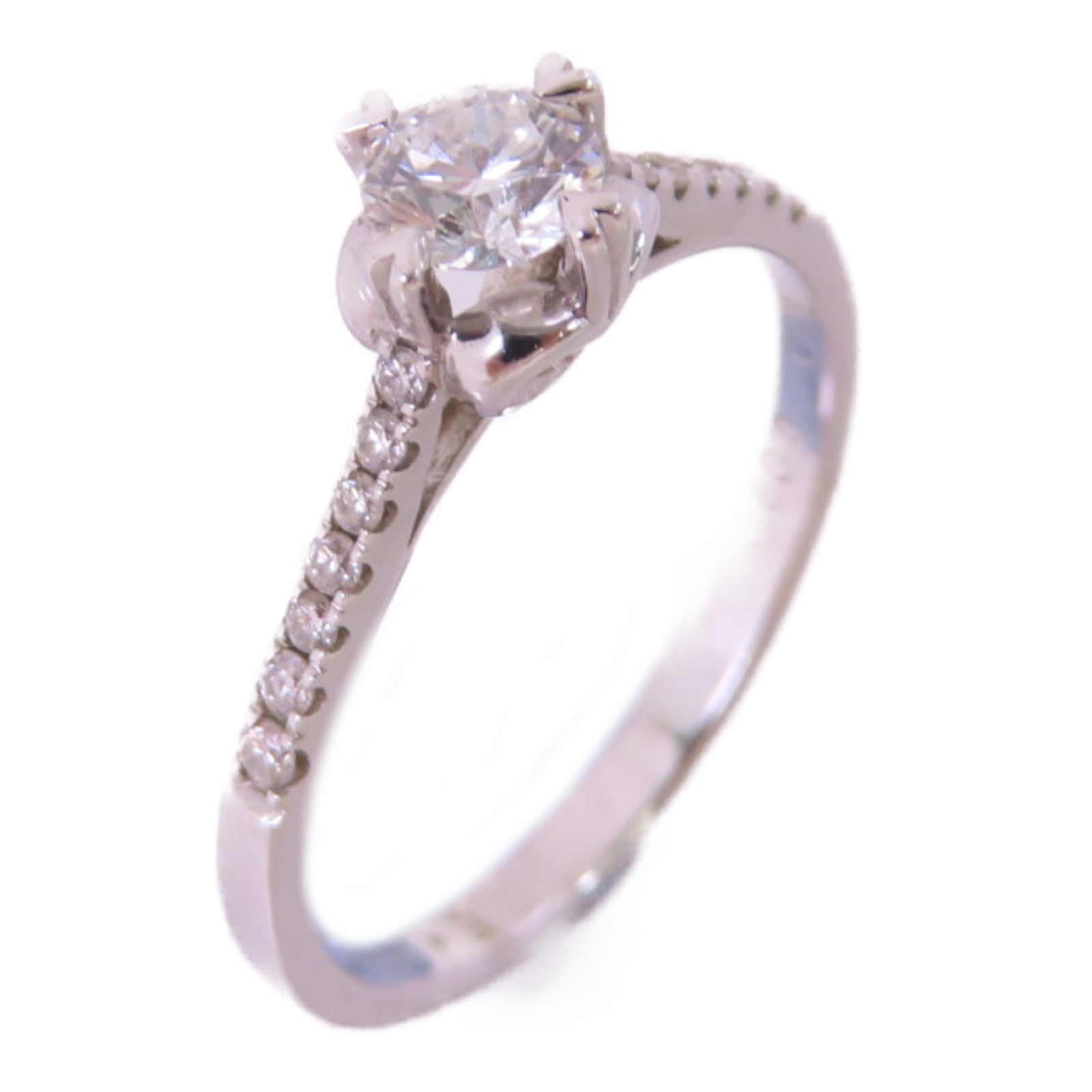JEWELRY 18K白金/0.30ct鑽石Diamond Ring戒指US#6.5