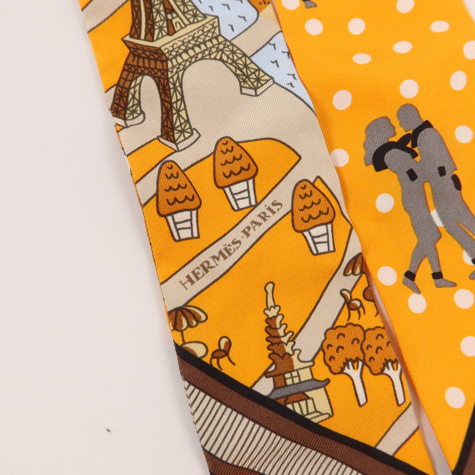 HERMES 絲質Twilly絲巾