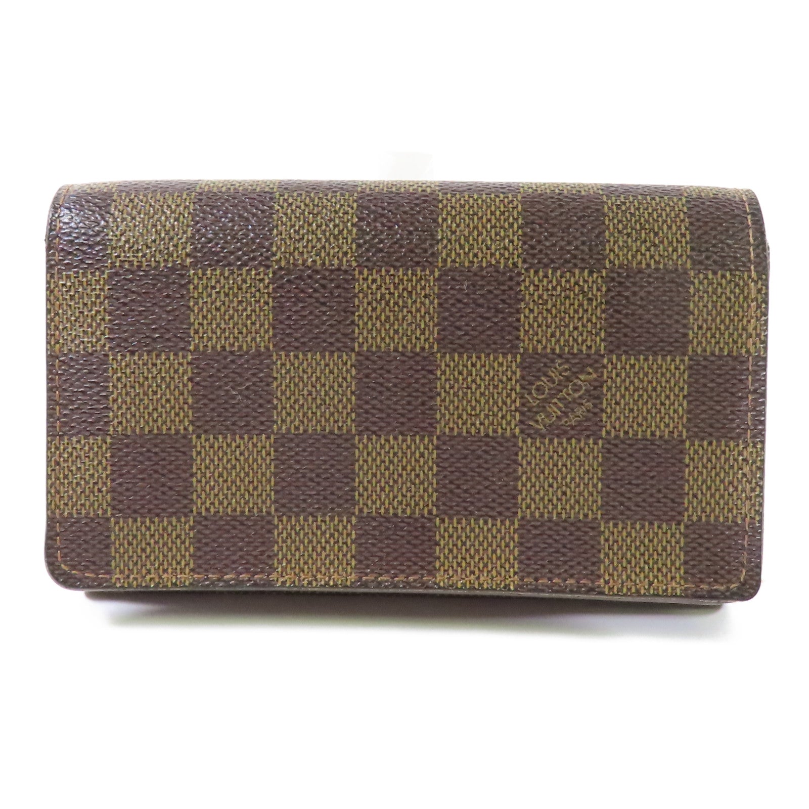 LOUIS VUITTON Damier Tresor金扣錢包