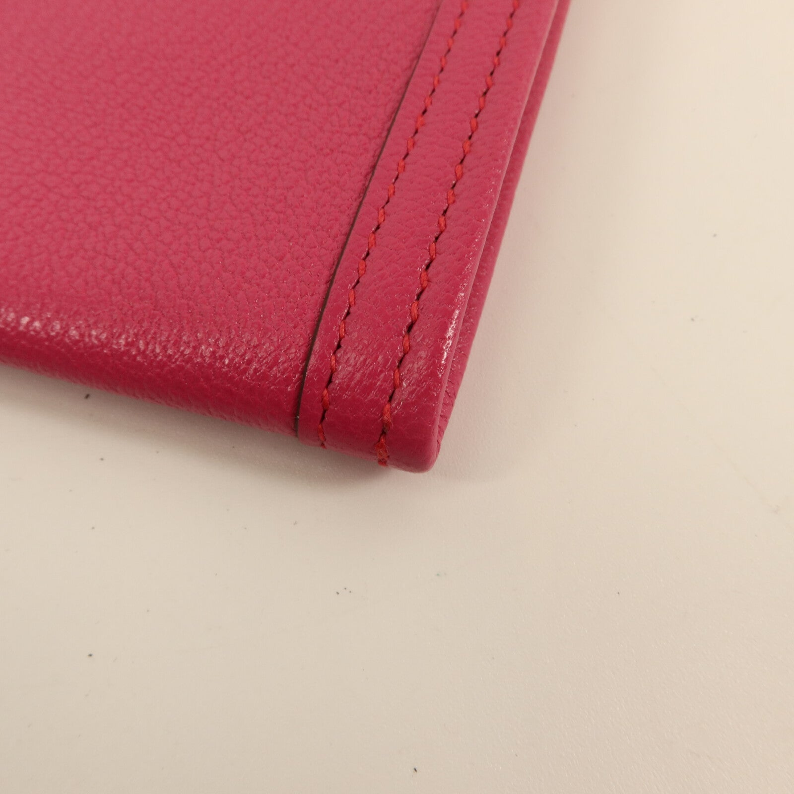HERMES Chevre皮革Jige Elan 29手拿包Rose Pourpre
