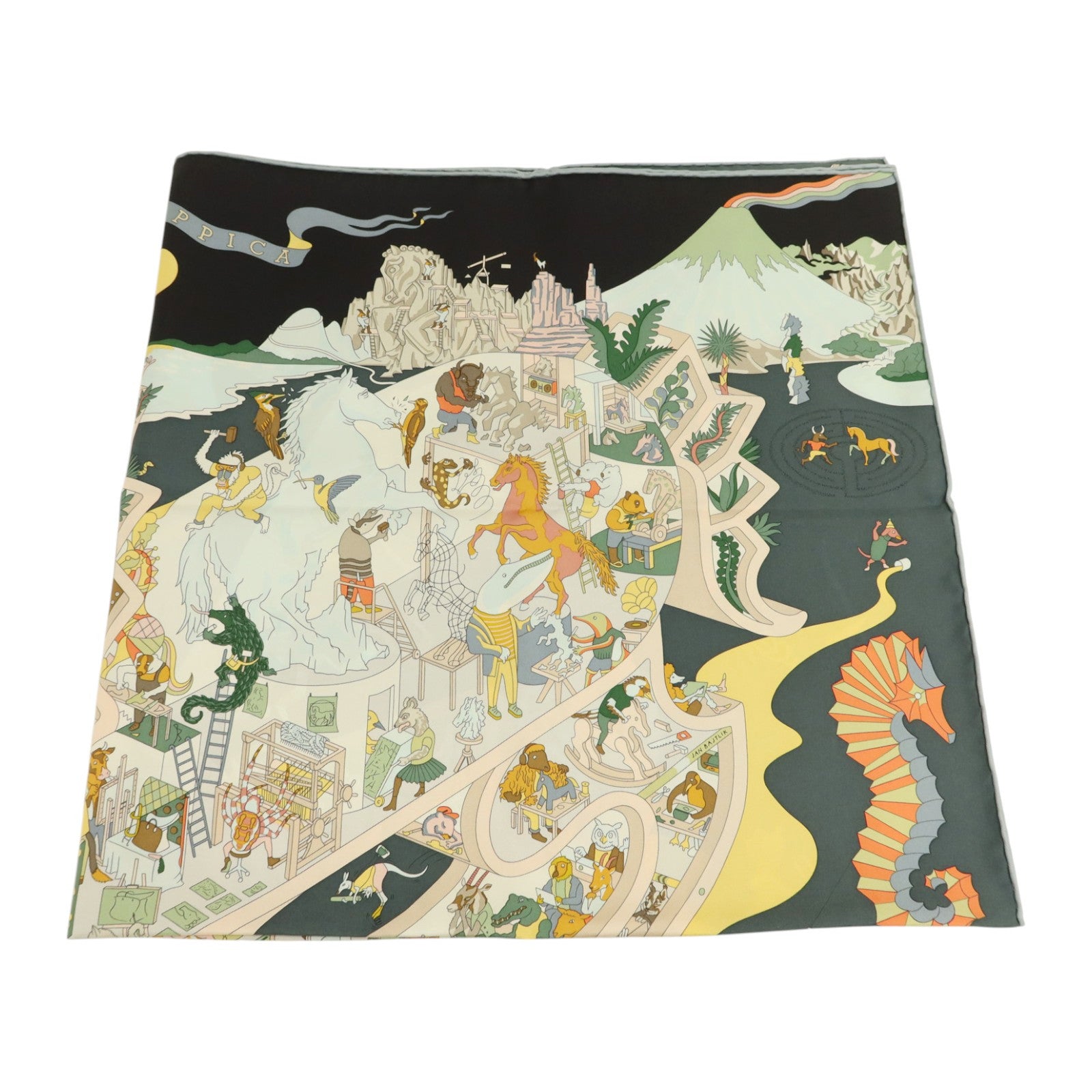 HERMES 絲質Scarf 90x90絲巾