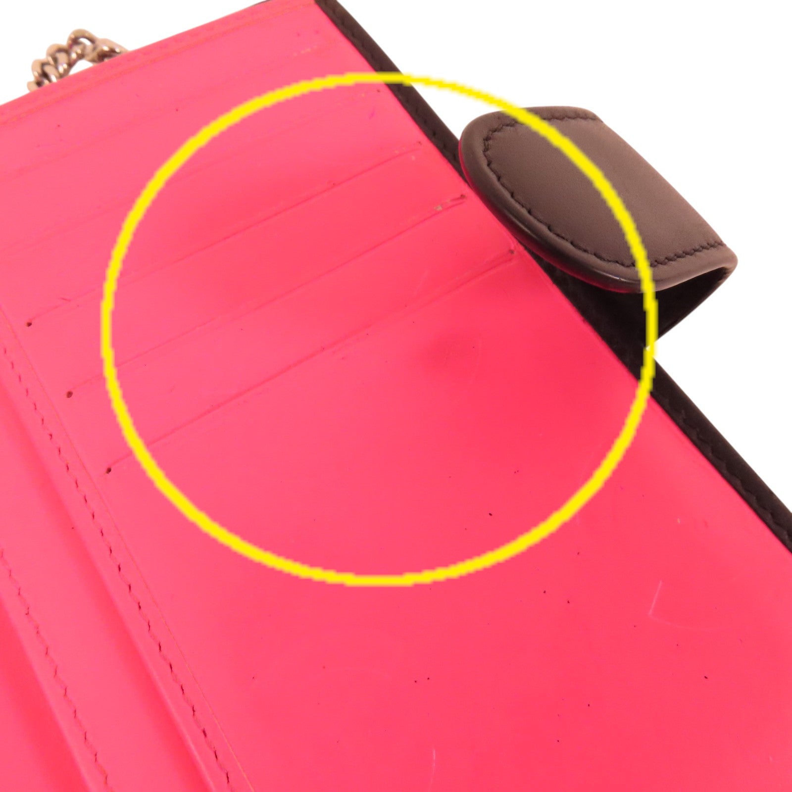 CHANEL 牛皮皮革Cambon Wallet銀扣短錢包