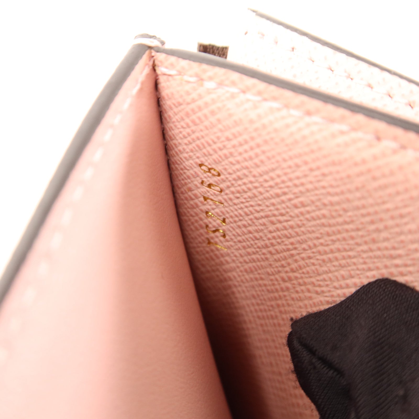 LOUIS VUITTON Monogram/牛皮皮革Zoe Wallet金扣錢包