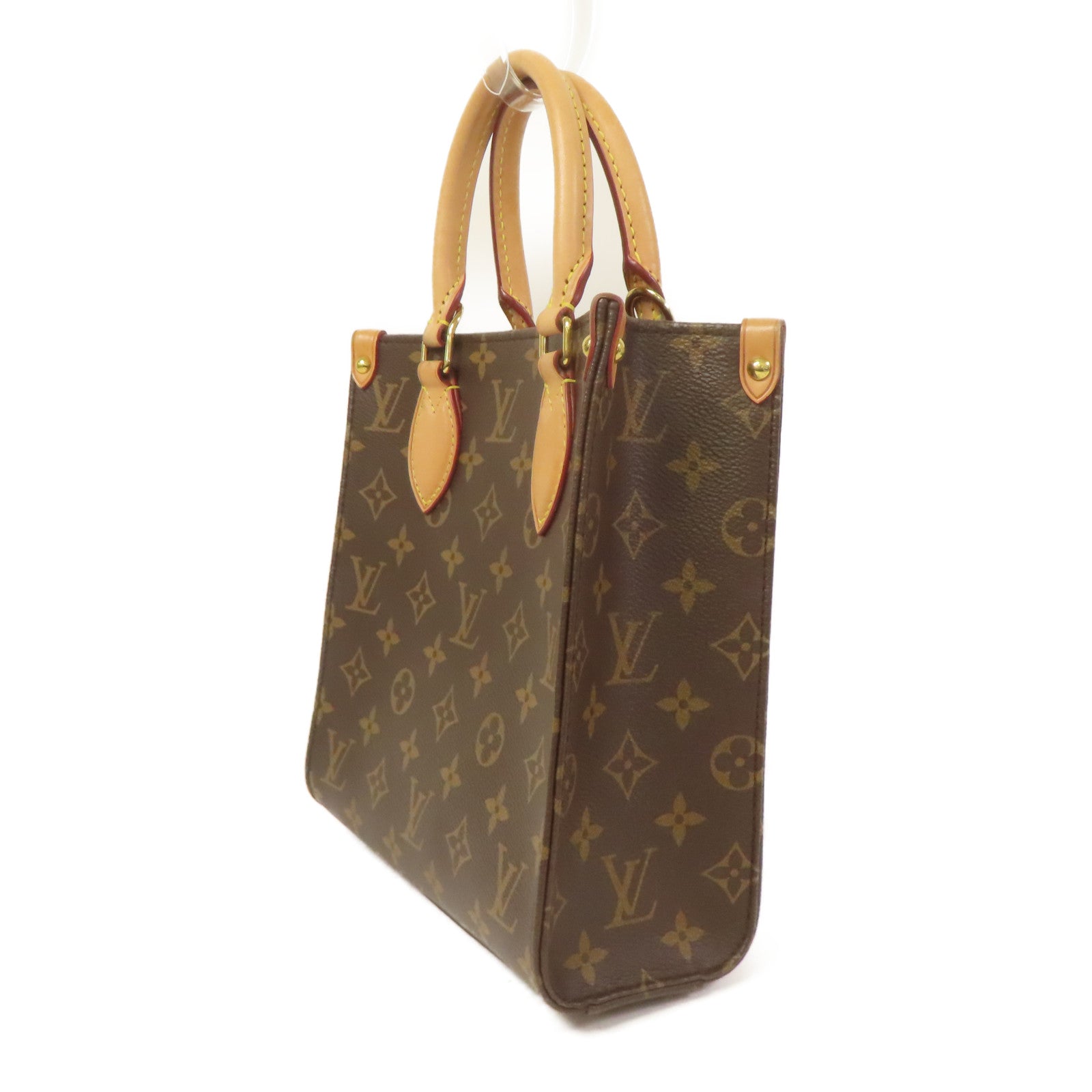 LOUIS VUITTON LV GHW Sac Plat BB 2 Way Shoulder Bag M46265 Monogram Brown