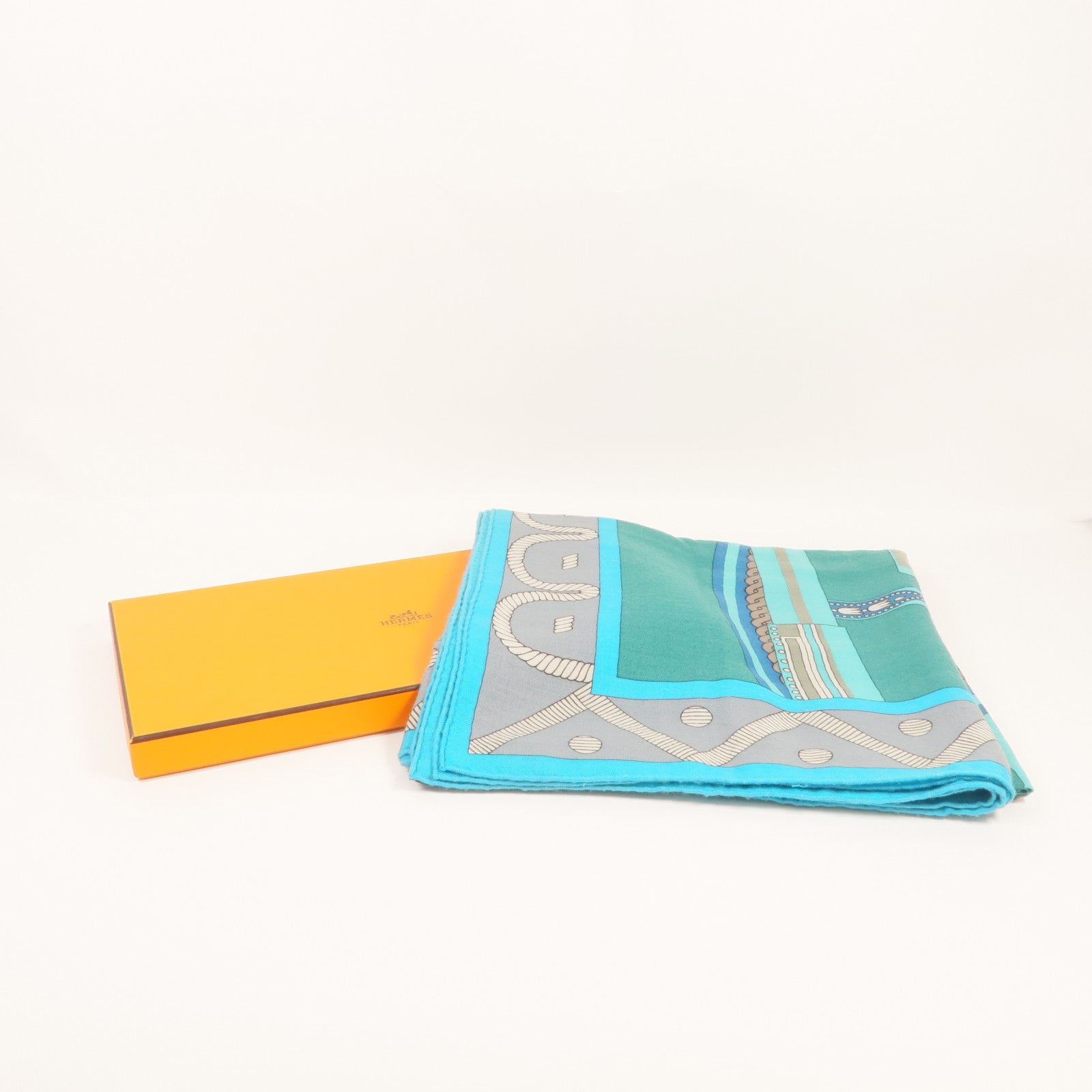 HERMES 羊絨/絲質Scarf圍巾