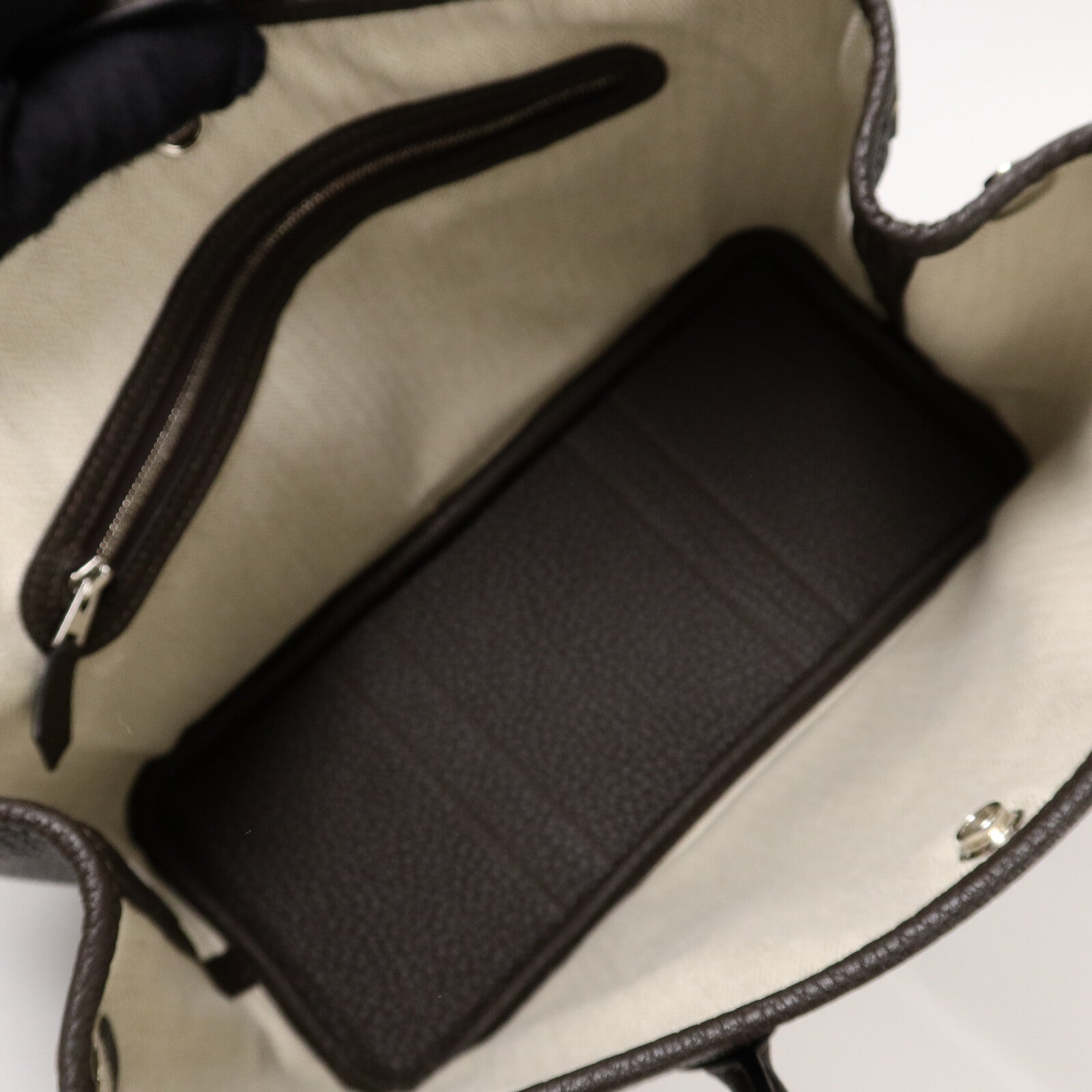 HERMES Negonda皮革Garden Party TPM手挽袋Ebene