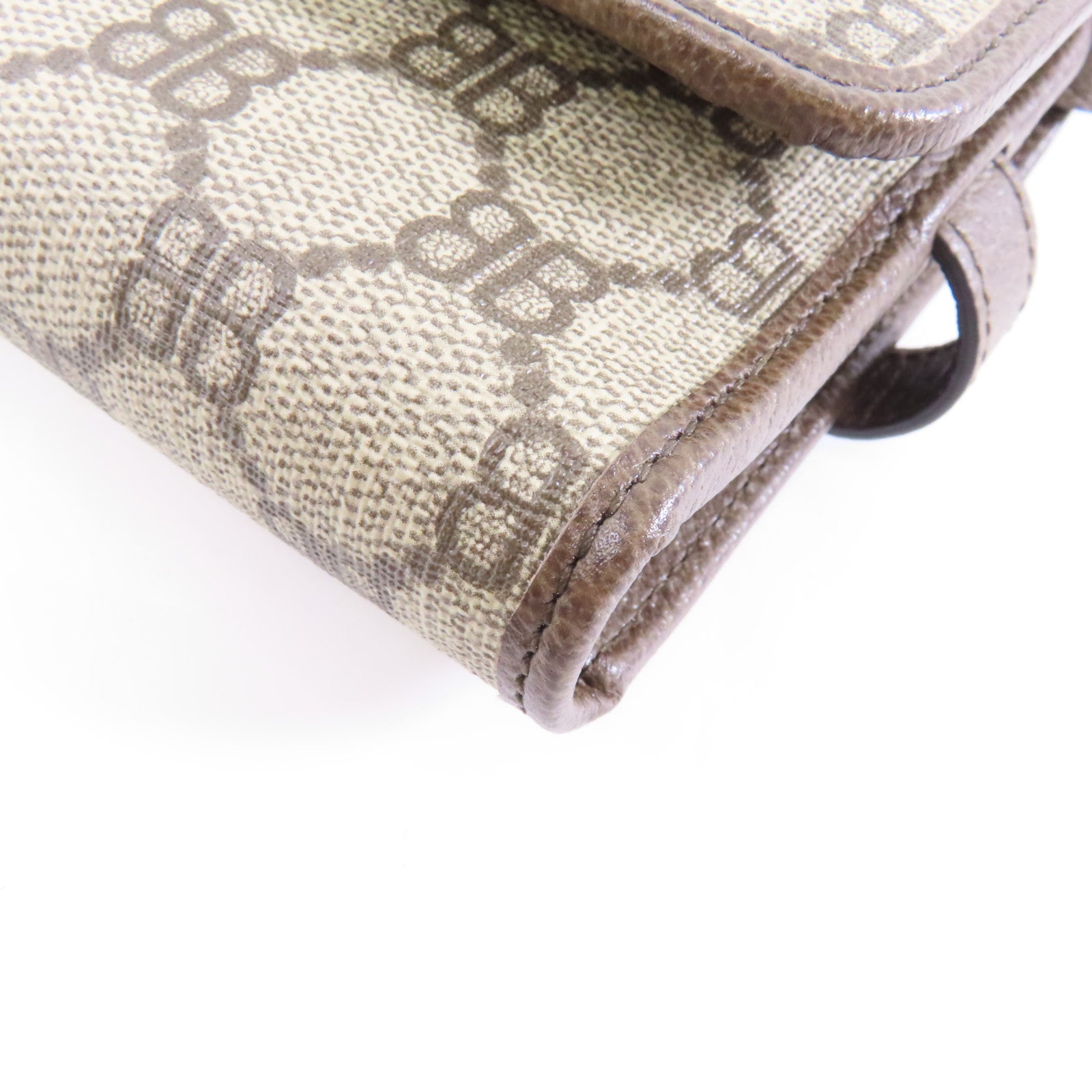 BALENCIAGA 塗層帆布Balenciaga X Gucci金扣肩背袋啡色
