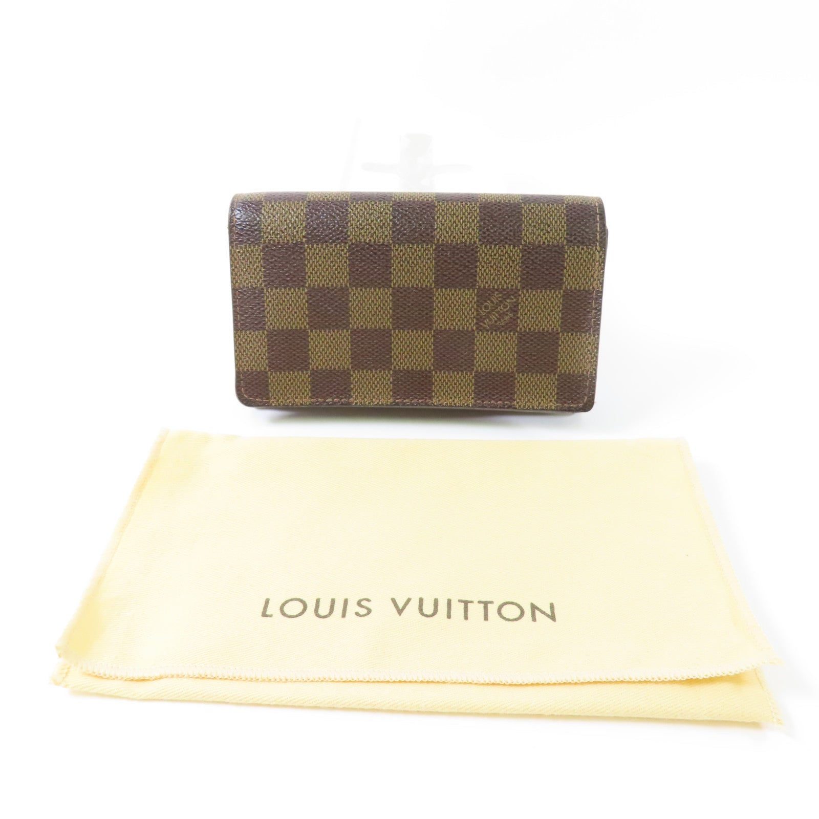 LOUIS VUITTON Damier Tresor金扣錢包
