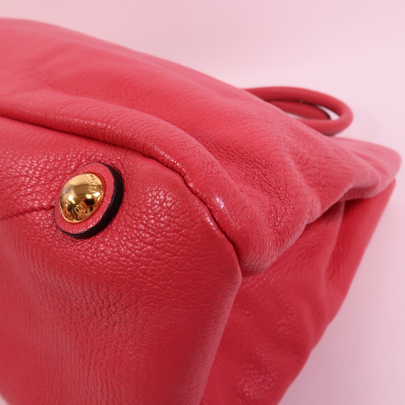 Miu Miu 牛皮皮革2 Way Shoulder手挽肩背兩用袋