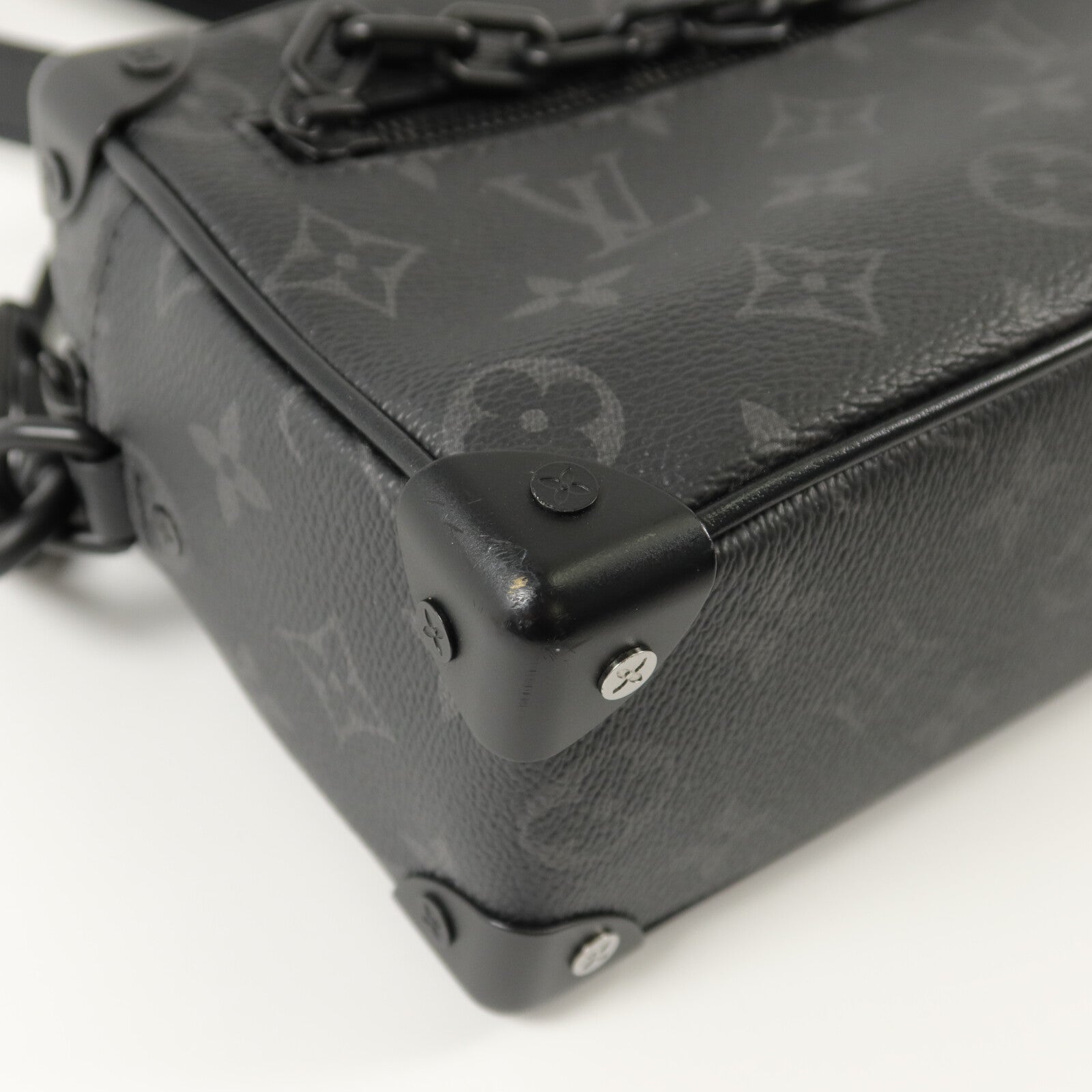 LOUIS VUITTON Monogram Eclipse Mini Soft Trunk肩背袋