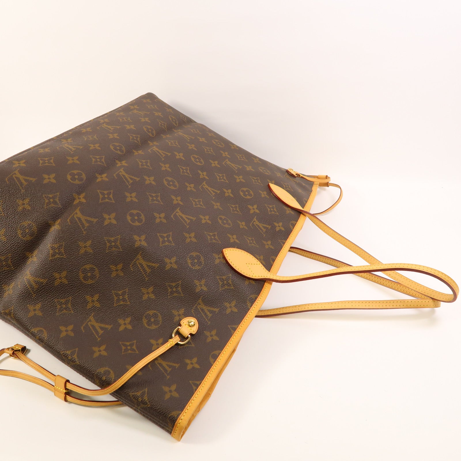 LOUIS VUITTON Monogram Neverfull GM金扣手挽袋