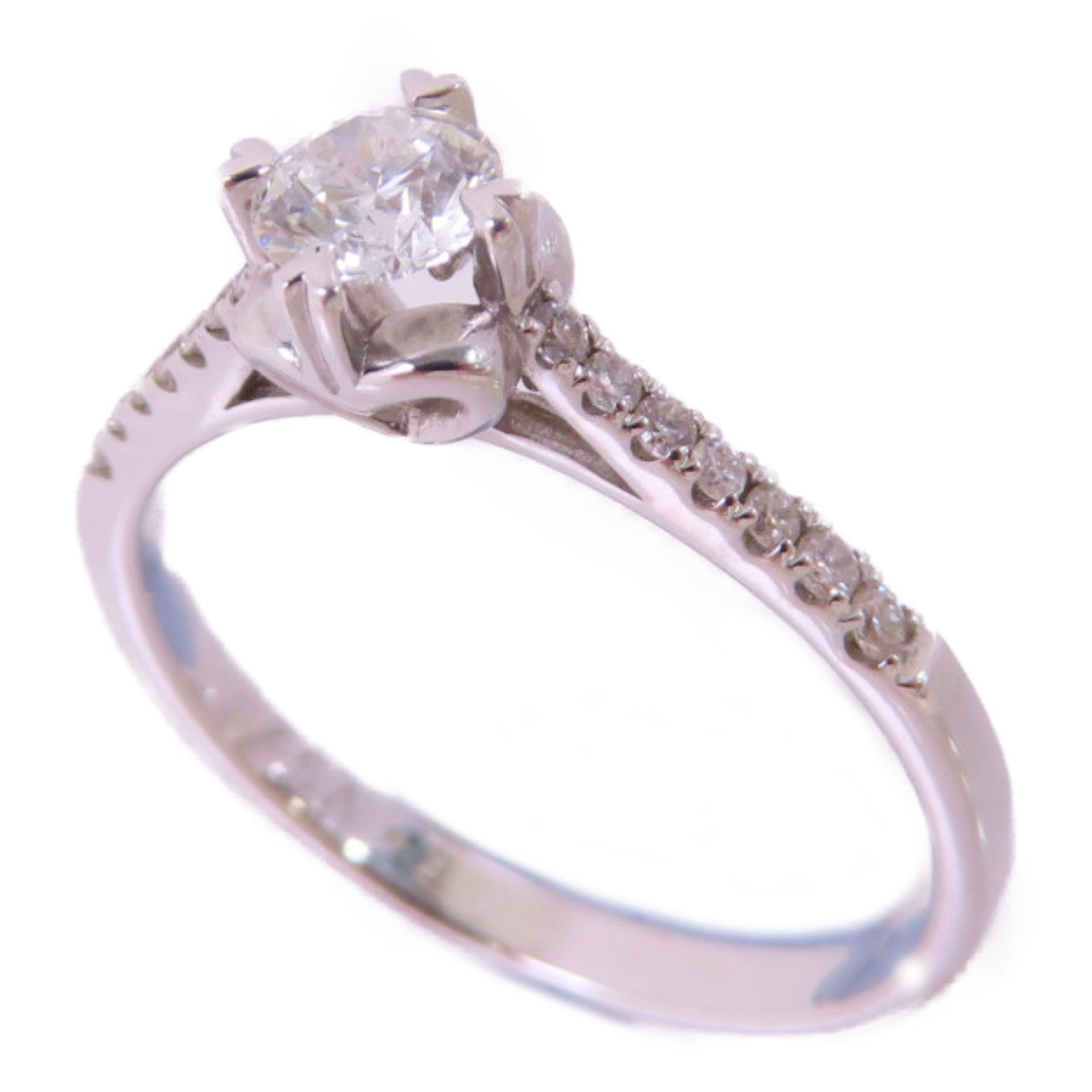 JEWELRY 18K白金/0.30ct鑽石Diamond Ring戒指US#6.5