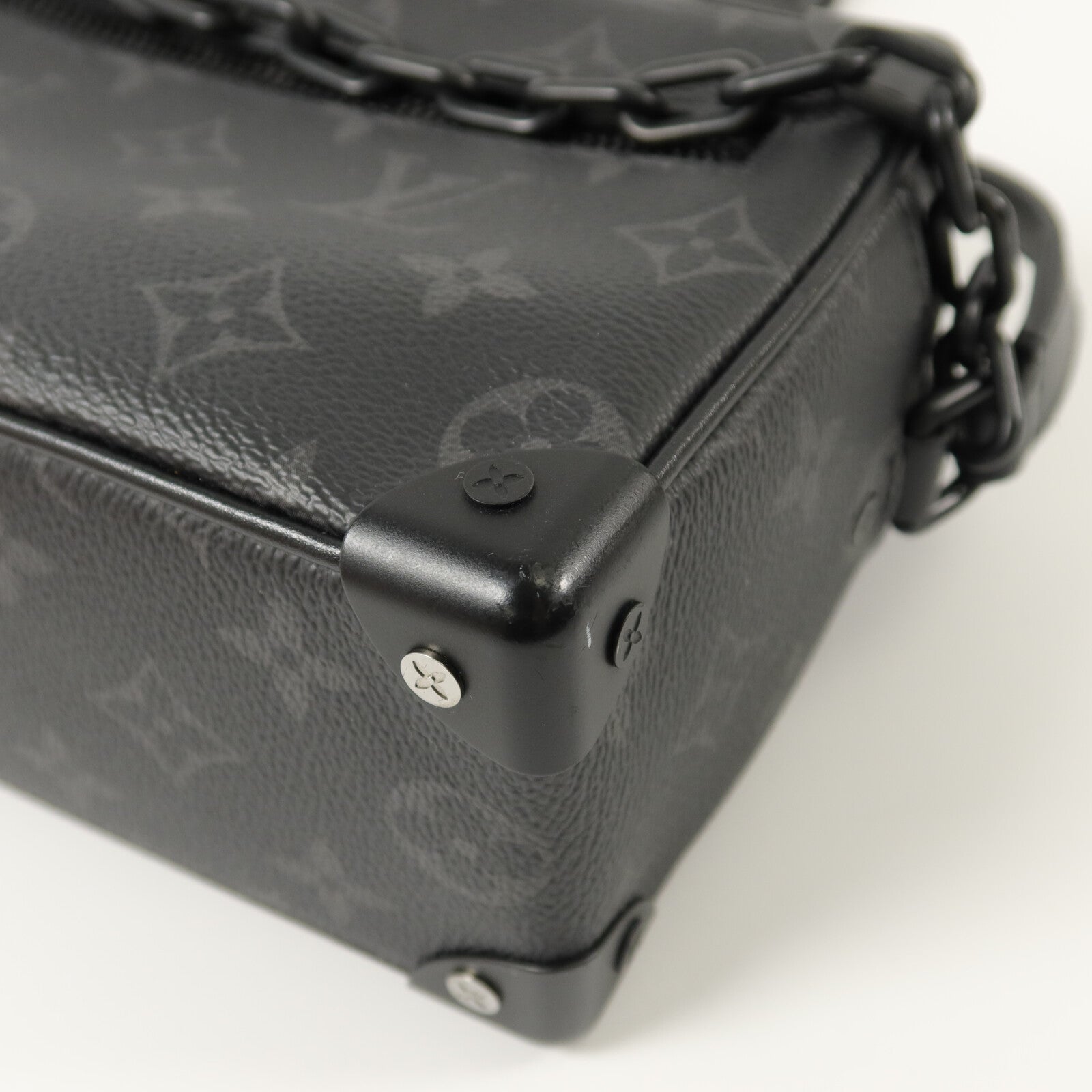 LOUIS VUITTON Monogram Eclipse Mini Soft Trunk肩背袋