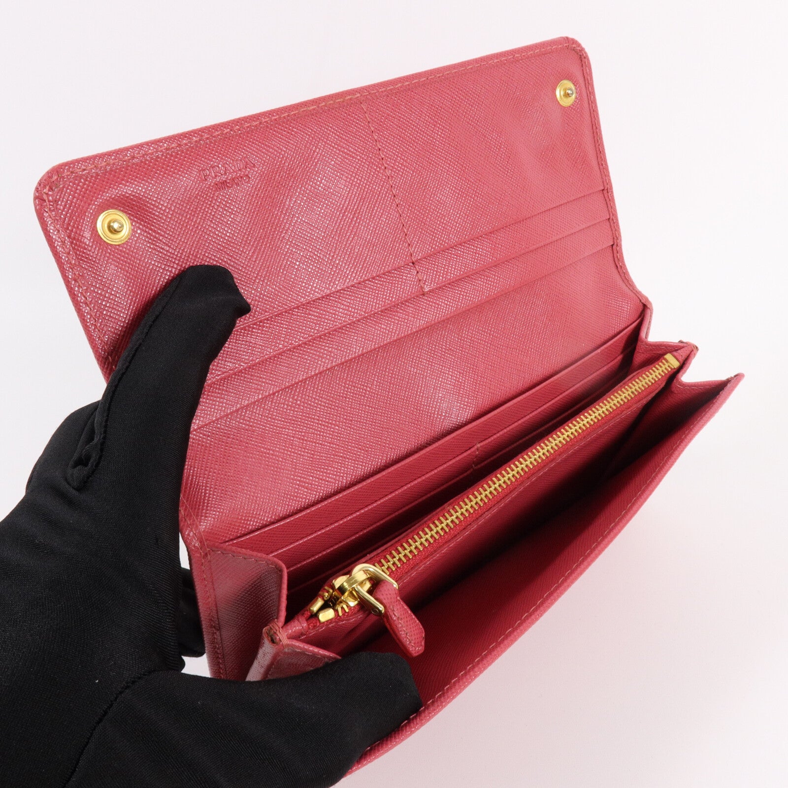 PRADA Saffiano皮革Long Wallet長錢包